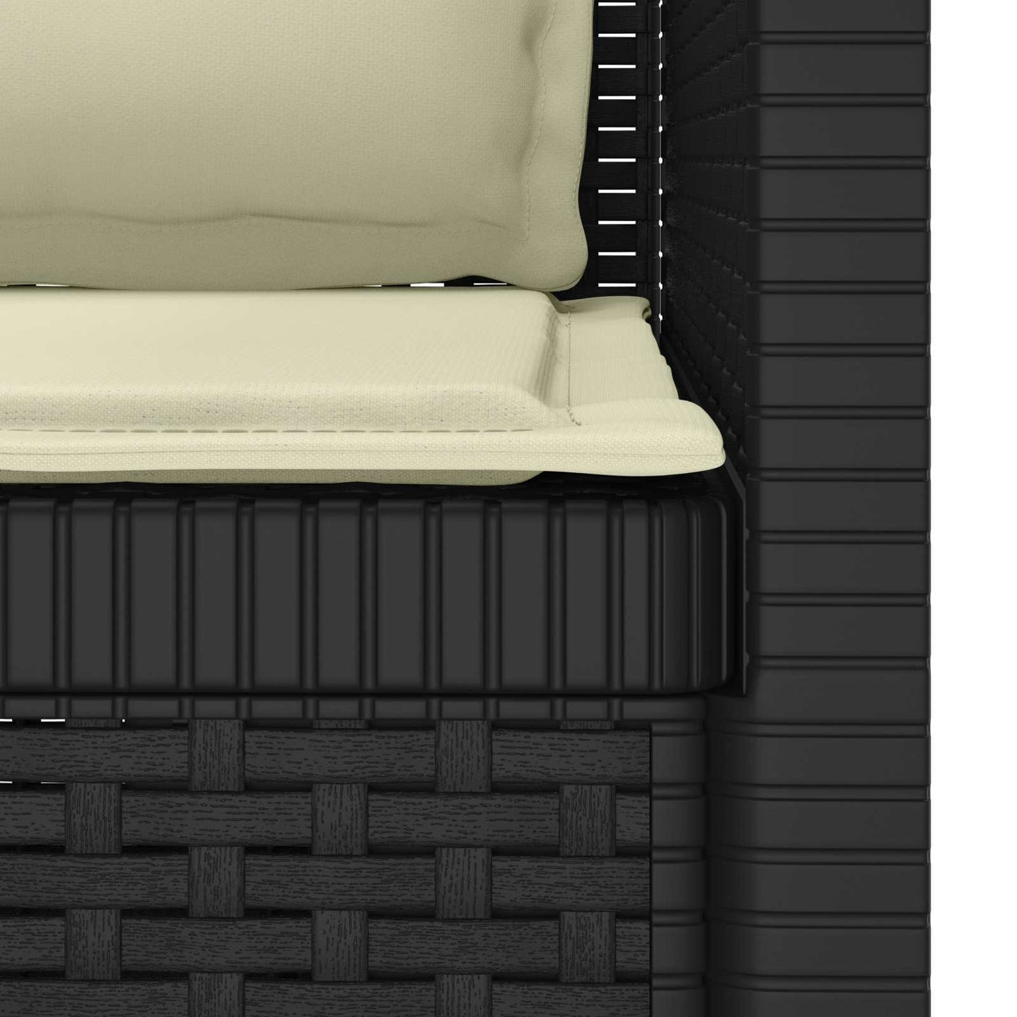 Eénpersoons Fauteuil met Kussens Rattan Look PP Antraciet is nu te koop bij PeponiXL, paradijselijk wonen!