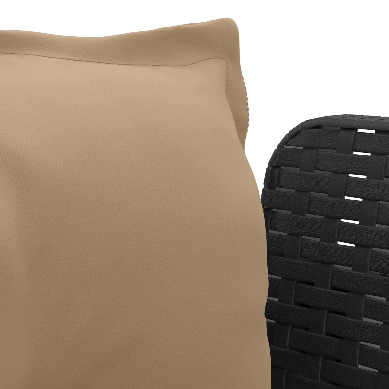 Eénpersoons Fauteuil met Kussens Rattan Look PP Antraciet is nu te koop bij PeponiXL, paradijselijk wonen!