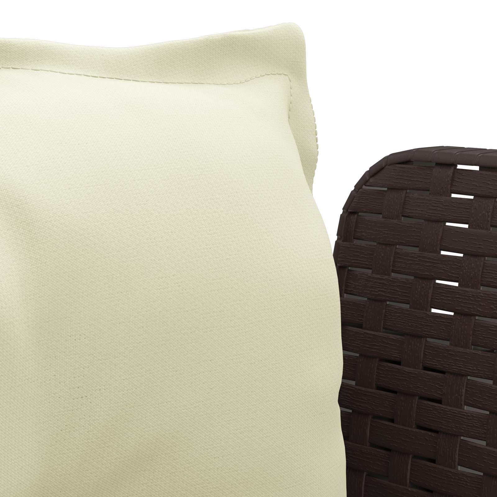 Eénpersoons Fauteuil met Kussens Rattan Look PP Bruin is nu te koop bij PeponiXL, paradijselijk wonen!