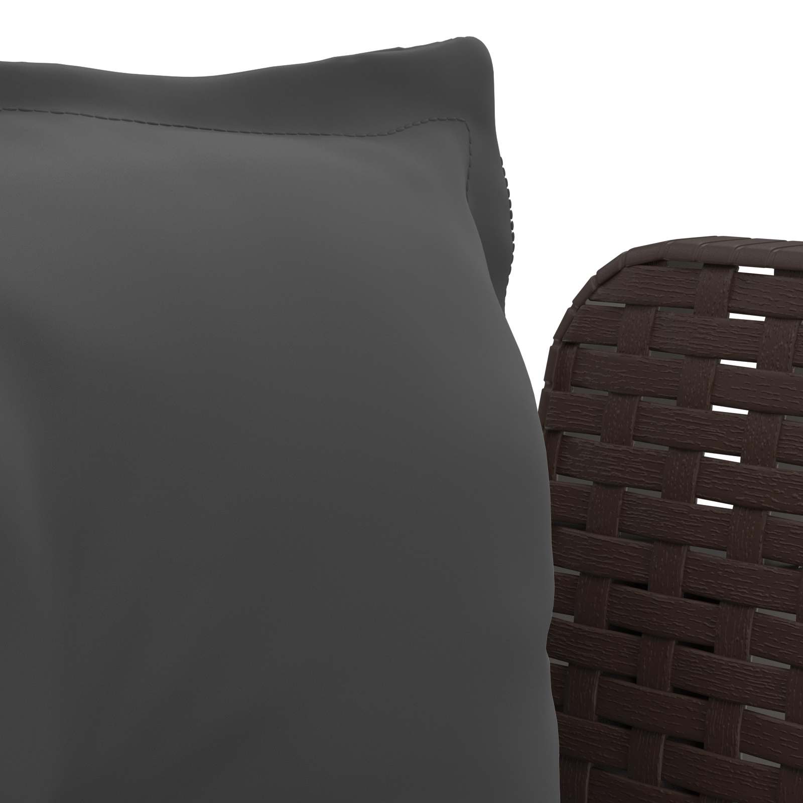 Eénpersoons Fauteuil met Kussens Rattan Look PP Bruin is nu te koop bij PeponiXL, paradijselijk wonen!