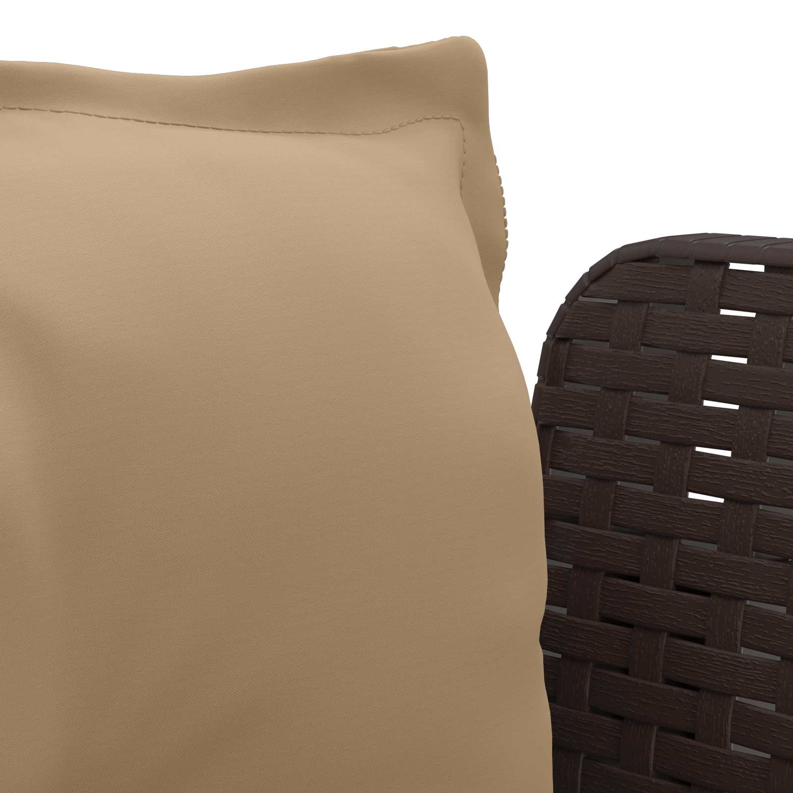 Eénpersoons Fauteuil met Kussens Rattan Look PP Bruin is nu te koop bij PeponiXL, paradijselijk wonen!