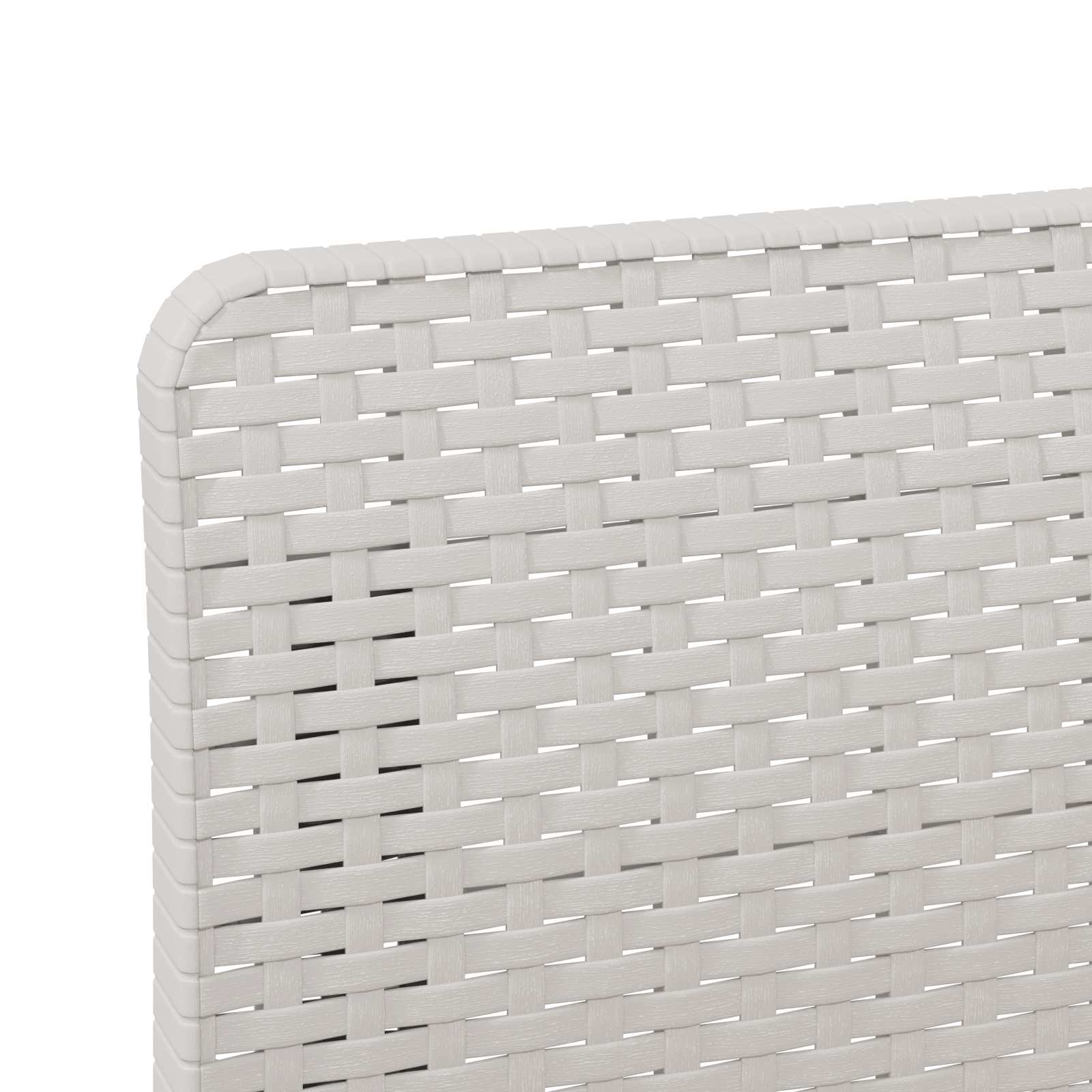 Tweedelige Tuinbank met Kussens Rattan Look PP Wit is nu te koop bij PeponiXL, paradijselijk wonen!