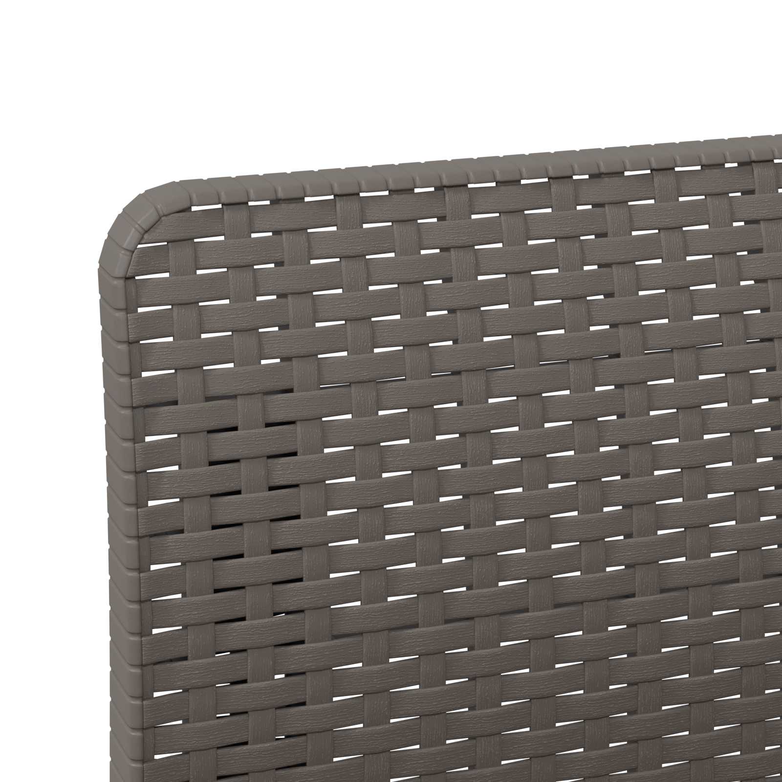 Tweedelige Tuinbank met Kussens Rattan Look PP Lichtgrijs is nu te koop bij PeponiXL, paradijselijk wonen!