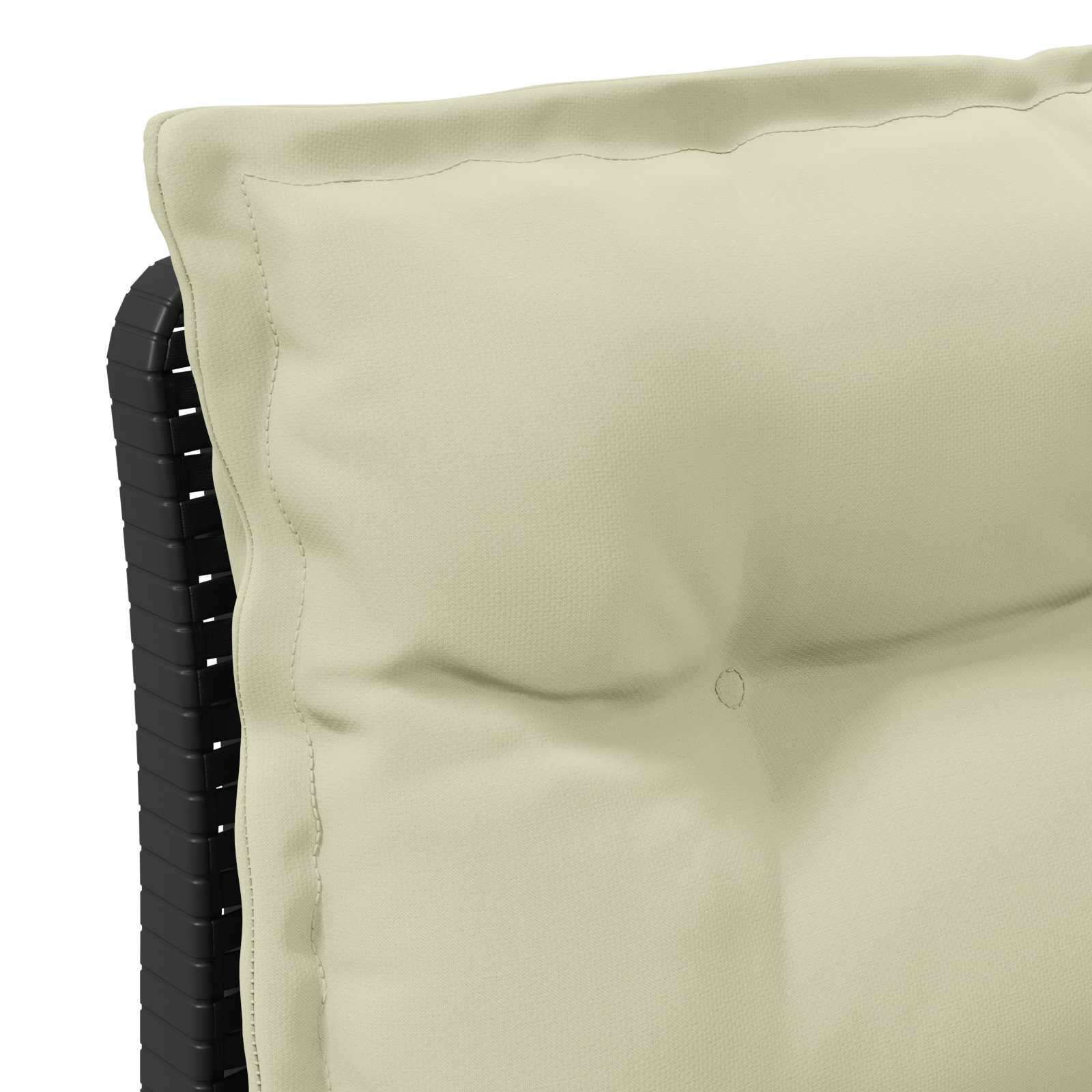 Tweedelige Tuinbank met Kussens Rattan Look PP Antraciet is nu te koop bij PeponiXL, paradijselijk wonen!