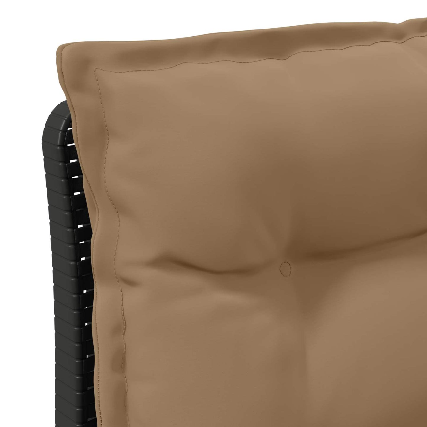 Tweedelige Tuinbank met Kussens Rattan Look PP Antraciet is nu te koop bij PeponiXL, paradijselijk wonen!