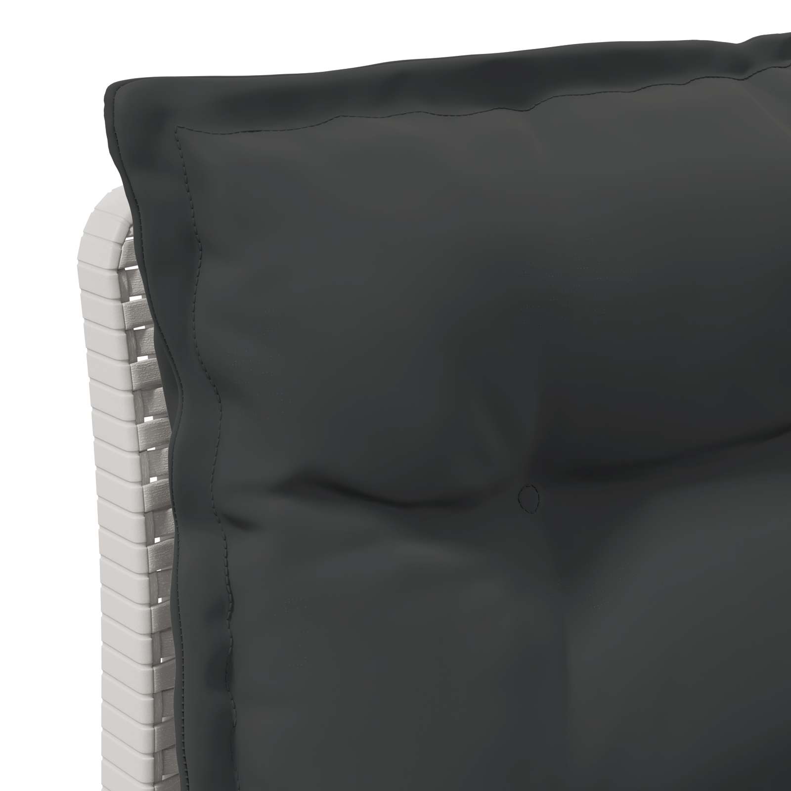Tweedelige Tuinbank met Kussens Rattan Look PP Wit is nu te koop bij PeponiXL, paradijselijk wonen!