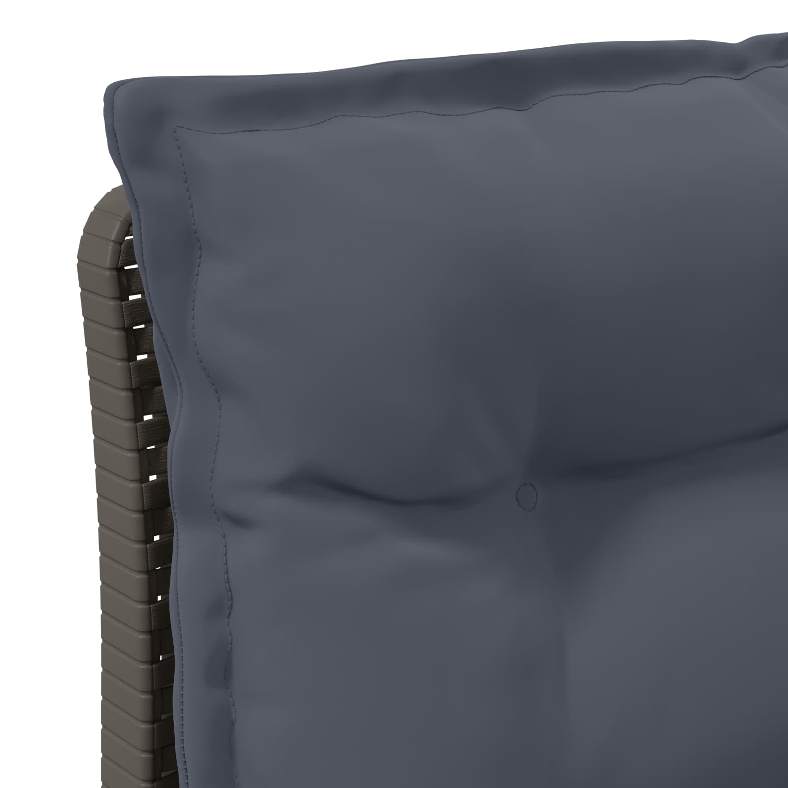 Tweedelige Tuinbank met Kussens Rattan Look PP Lichtgrijs is nu te koop bij PeponiXL, paradijselijk wonen!
