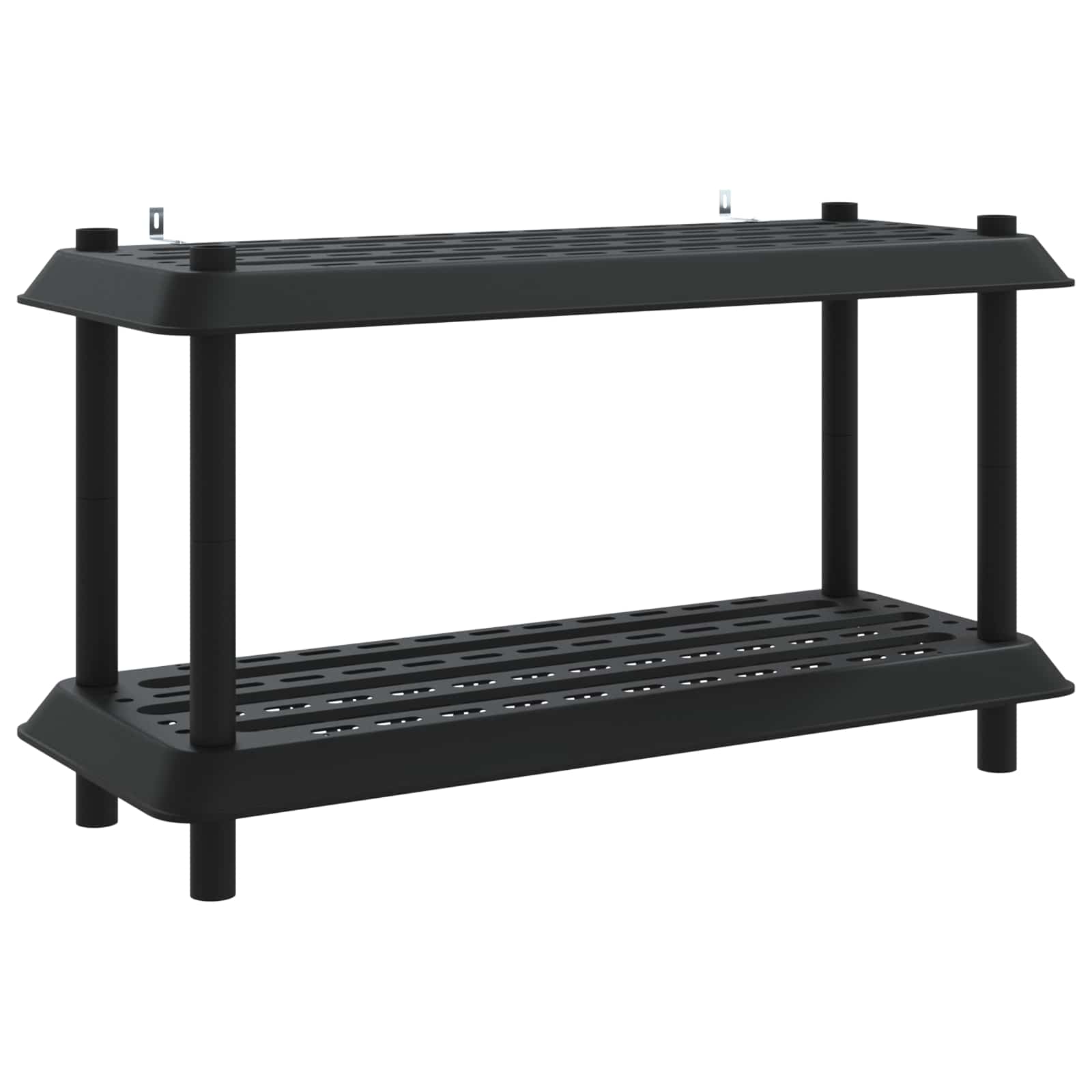 Plankenunit 2-laags 100 x 40 x 55,5 cm PP Antracietkleurig is nu te koop bij PeponiXL, paradijselijk wonen!