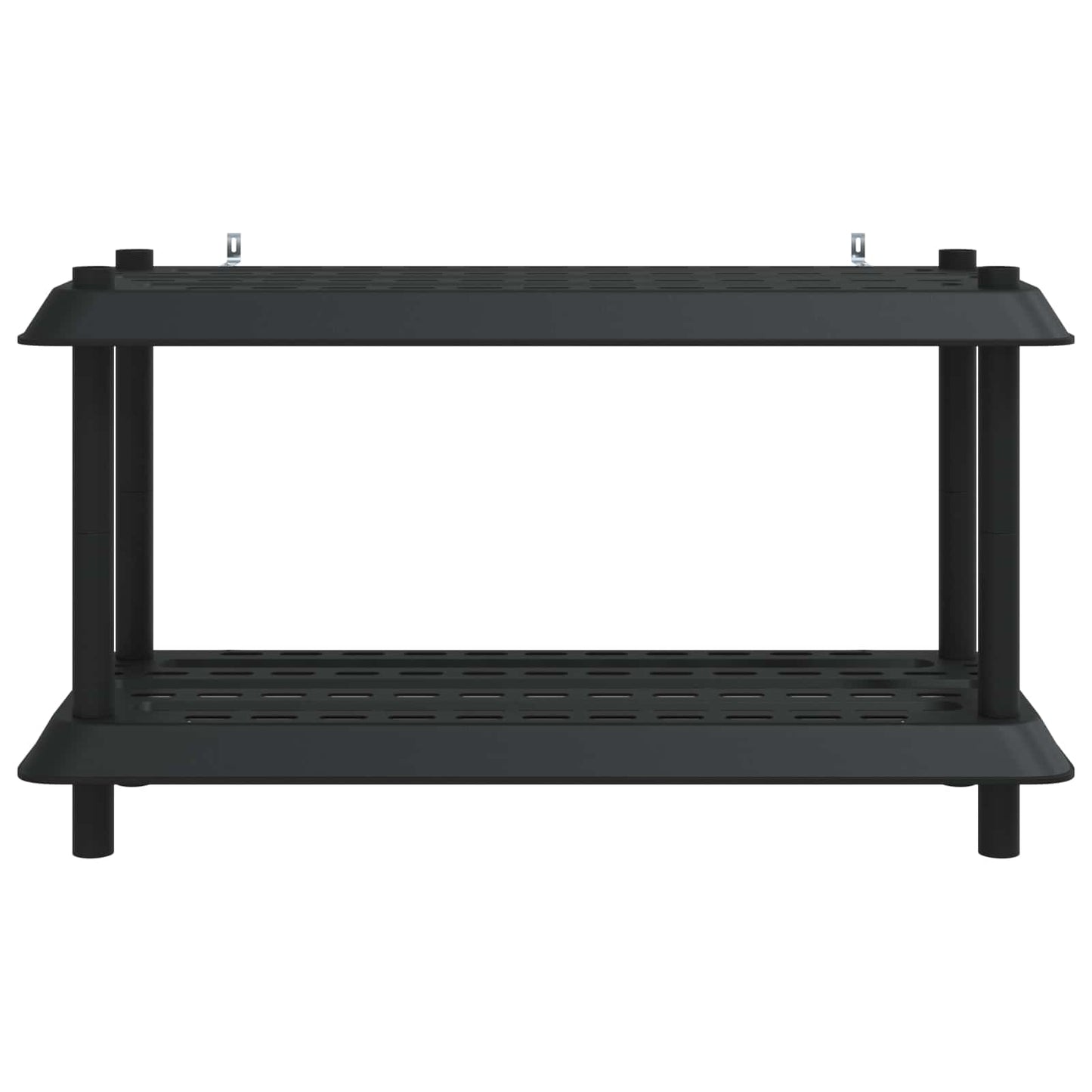 Plankenunit 2-laags 100 x 40 x 55,5 cm PP Antracietkleurig is nu te koop bij PeponiXL, paradijselijk wonen!