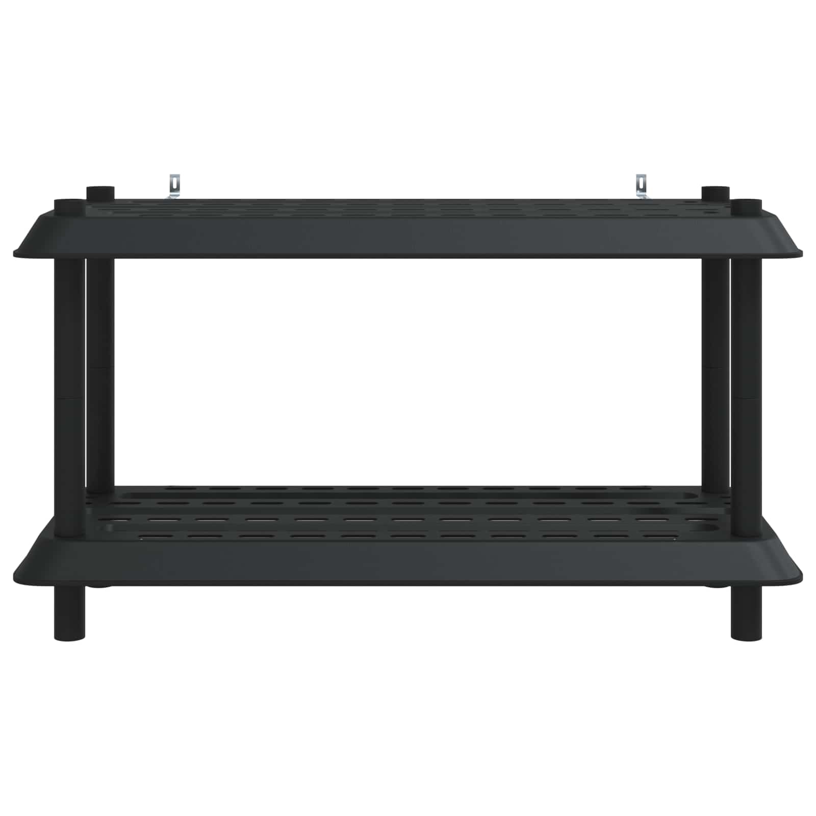 Plankenunit 2-laags 100 x 40 x 55,5 cm PP Antracietkleurig is nu te koop bij PeponiXL, paradijselijk wonen!