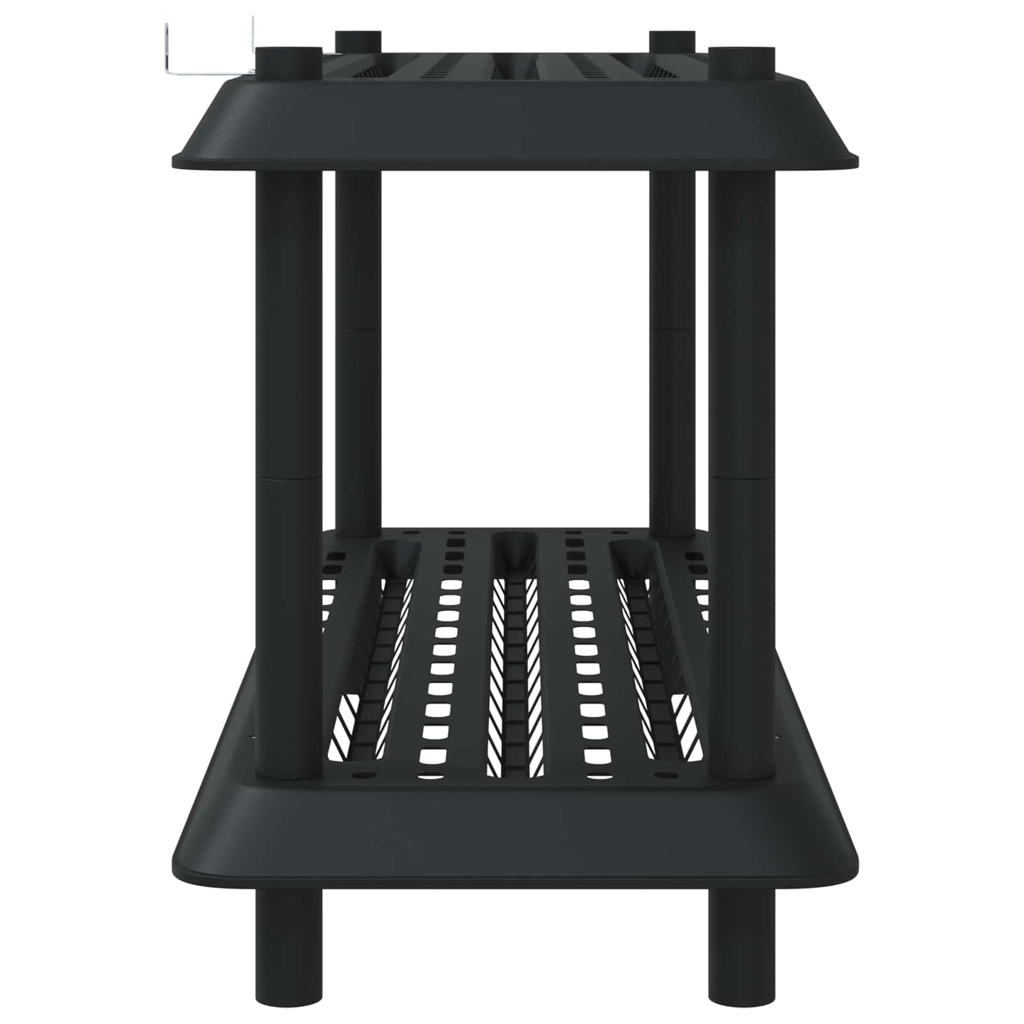Plankenunit 2-laags 100 x 40 x 55,5 cm PP Antracietkleurig is nu te koop bij PeponiXL, paradijselijk wonen!
