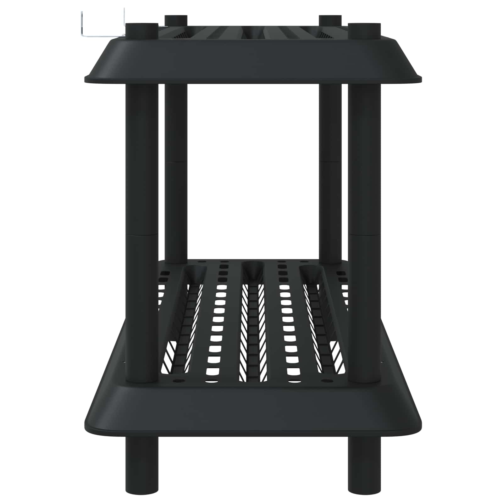 Plankenunit 2-laags 100 x 40 x 55,5 cm PP Antracietkleurig is nu te koop bij PeponiXL, paradijselijk wonen!