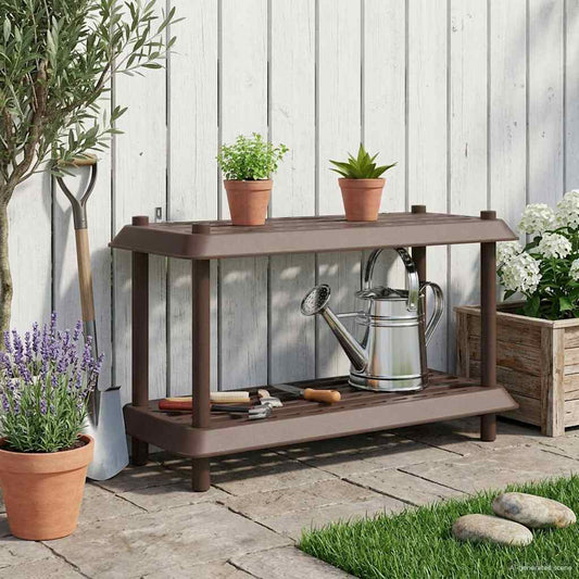 Plankenunit 2-laags 100 x 40 x 55,5 cm PP Bruin is nu te koop bij PeponiXL, paradijselijk wonen!