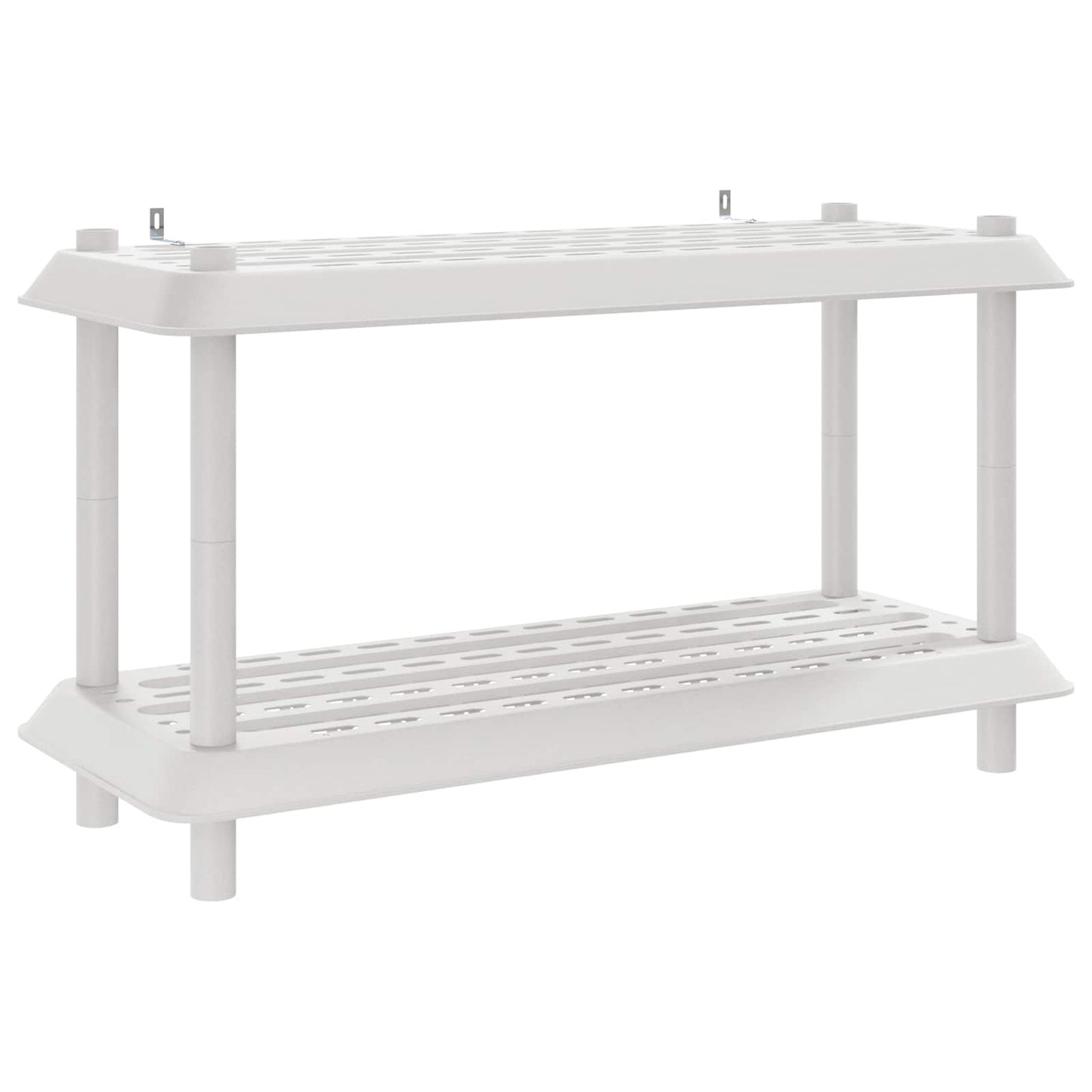 Plankenunit 2-laags 100 x 40 x 55,5 cm PP Wit is nu te koop bij PeponiXL, paradijselijk wonen!