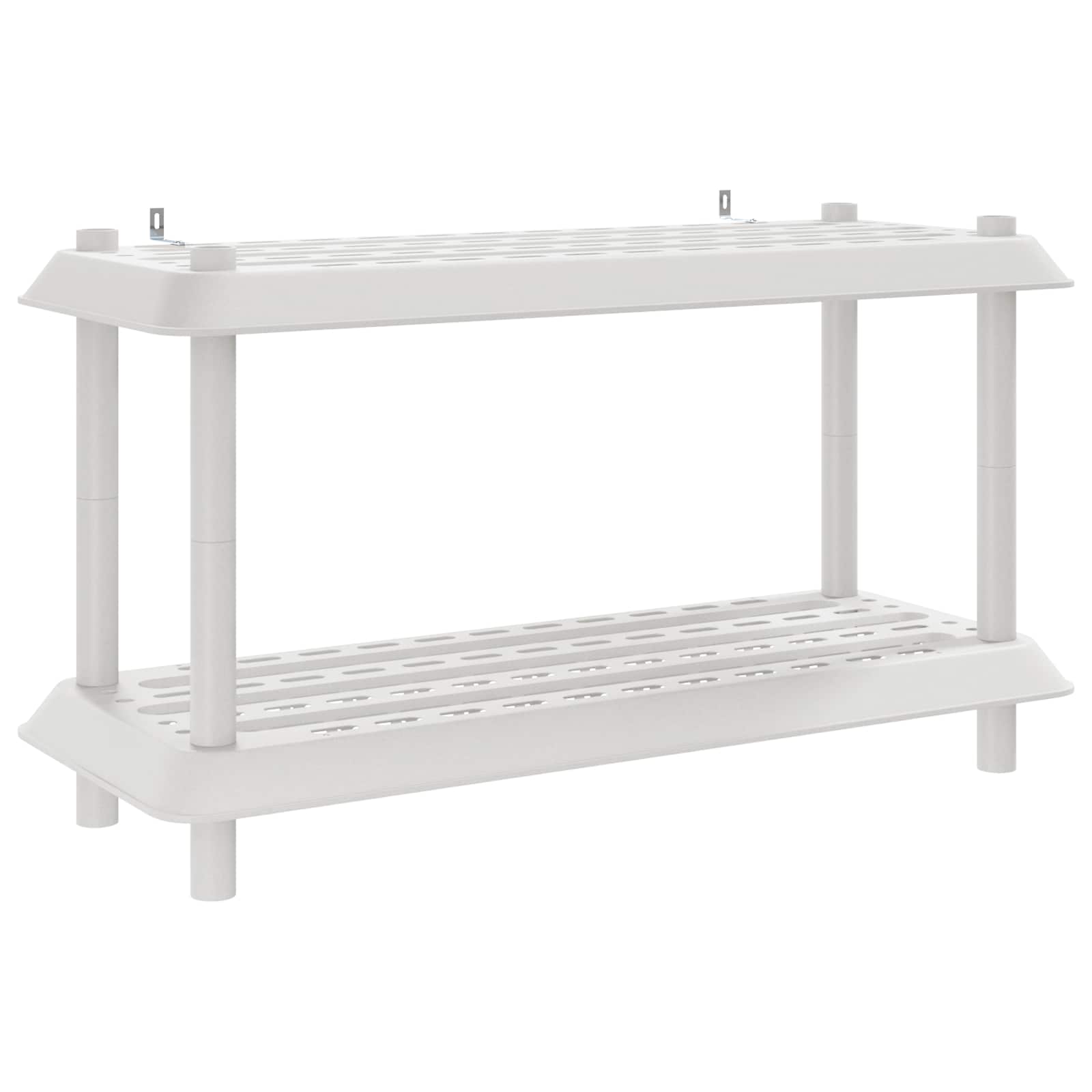 Plankenunit 2-laags 100 x 40 x 55,5 cm PP Wit is nu te koop bij PeponiXL, paradijselijk wonen!