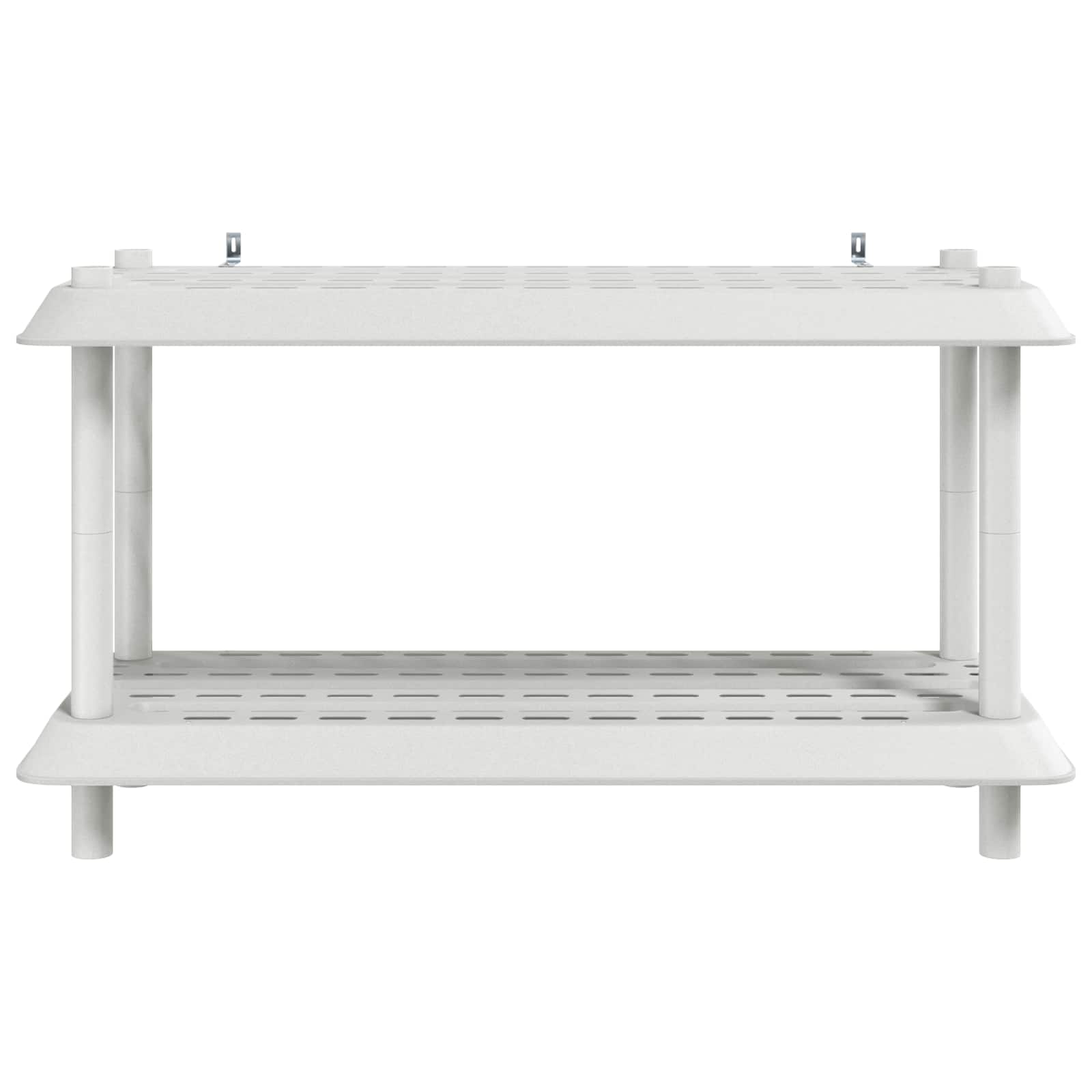 Plankenunit 2-laags 100 x 40 x 55,5 cm PP Wit is nu te koop bij PeponiXL, paradijselijk wonen!