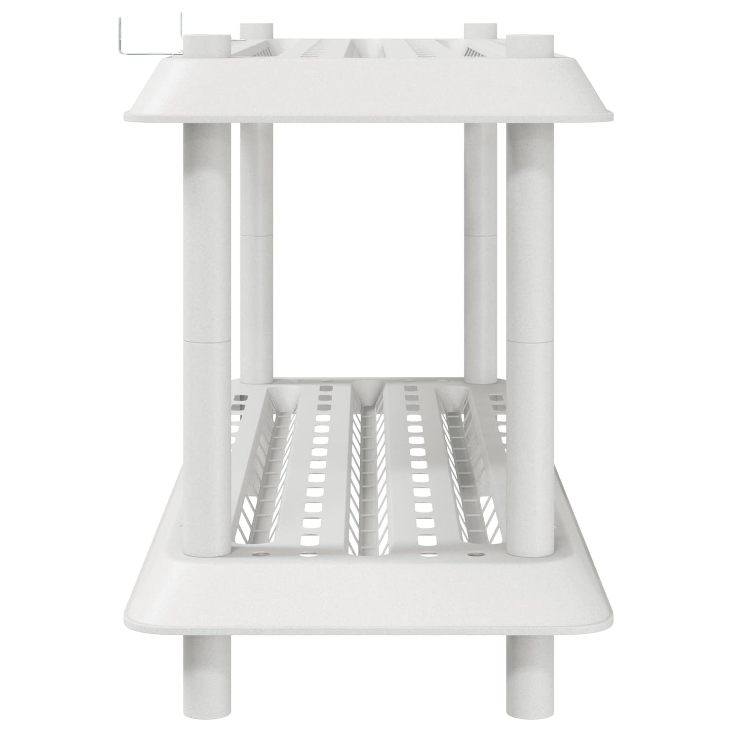 Plankenunit 2-laags 100 x 40 x 55,5 cm PP Wit is nu te koop bij PeponiXL, paradijselijk wonen!