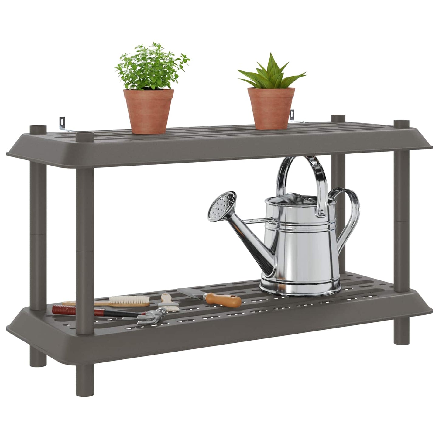 Plankenunit 2-laags 100 x 40 x 55,5 cm PP Lichtgrijs is nu te koop bij PeponiXL, paradijselijk wonen!