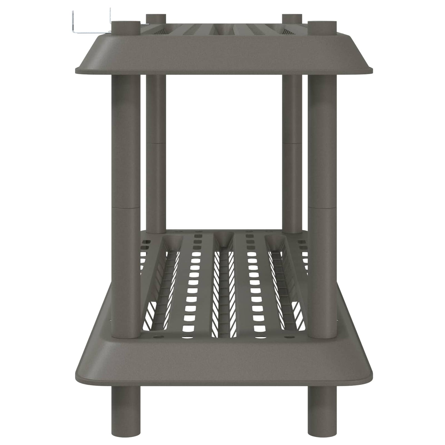 Plankenunit 2-laags 100 x 40 x 55,5 cm PP Lichtgrijs is nu te koop bij PeponiXL, paradijselijk wonen!