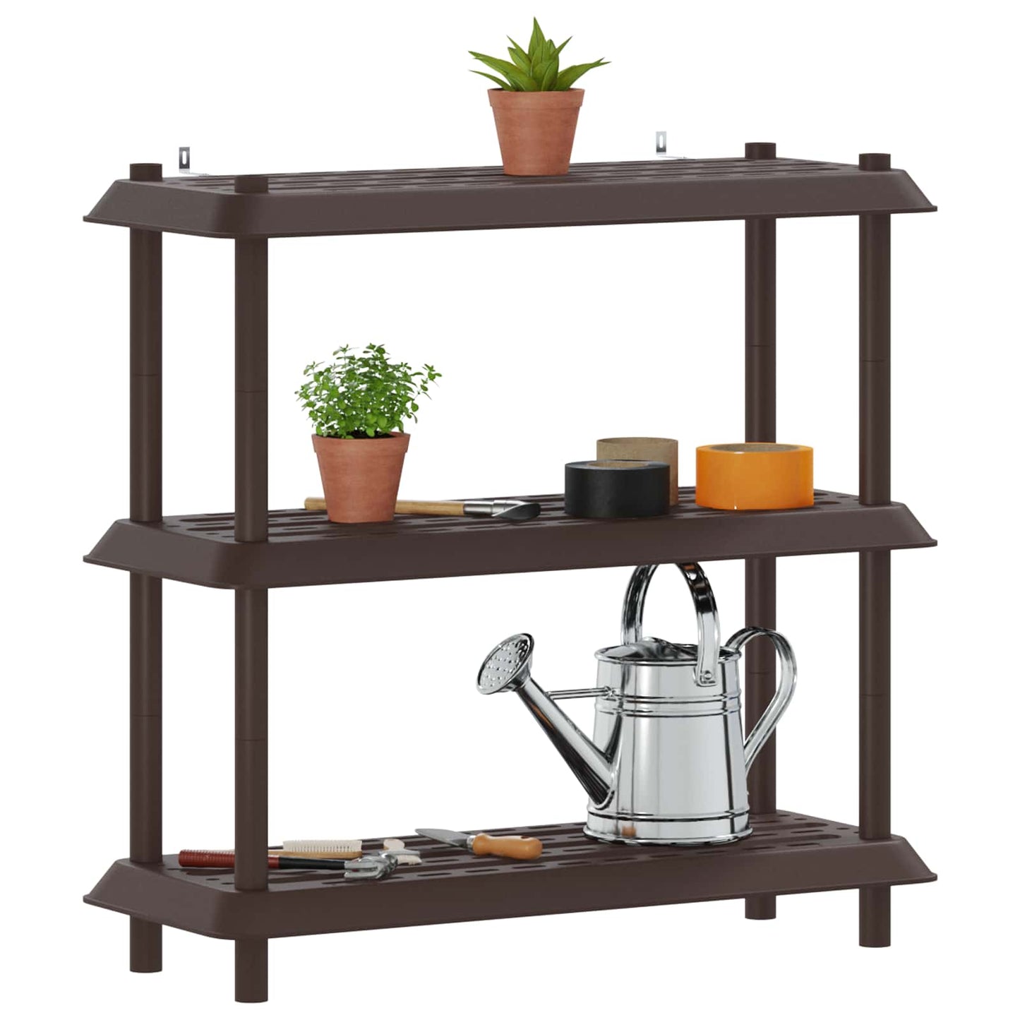 Plankenunit 3-laags 100 x 40 x 96 cm PP Bruin is nu te koop bij PeponiXL, paradijselijk wonen!