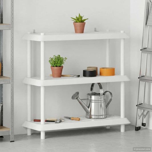 Plankenunit 3-laags 100 x 40 x 96 cm PP Wit is nu te koop bij PeponiXL, paradijselijk wonen!