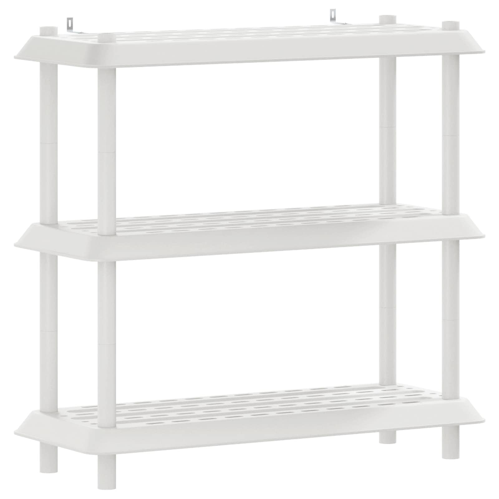 Plankenunit 3-laags 100 x 40 x 96 cm PP Wit is nu te koop bij PeponiXL, paradijselijk wonen!