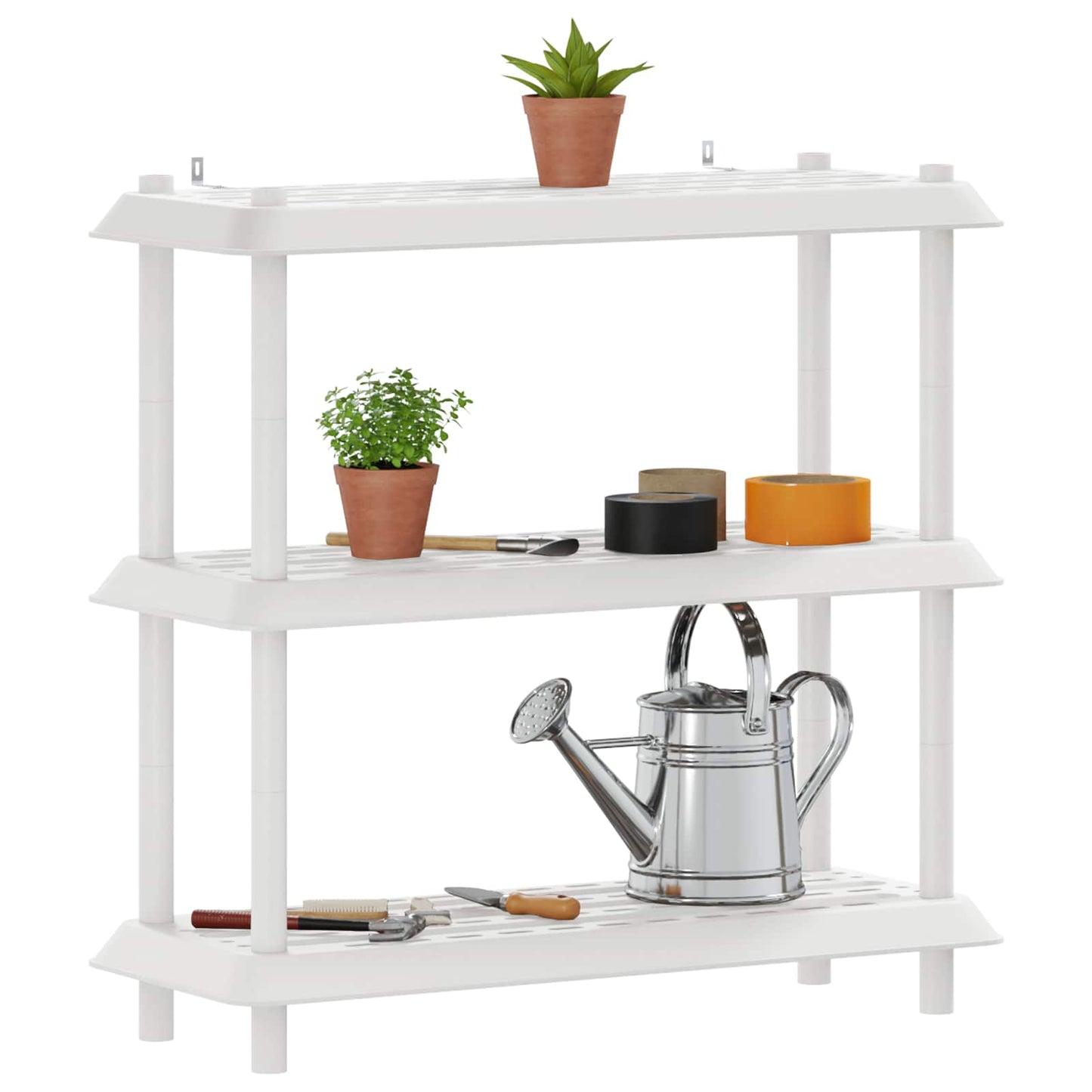 Plankenunit 3-laags 100 x 40 x 96 cm PP Wit is nu te koop bij PeponiXL, paradijselijk wonen!