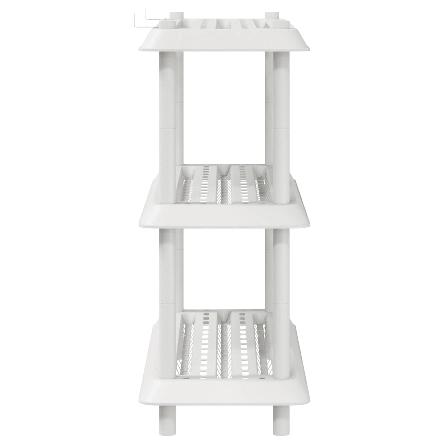 Plankenunit 3-laags 100 x 40 x 96 cm PP Wit is nu te koop bij PeponiXL, paradijselijk wonen!