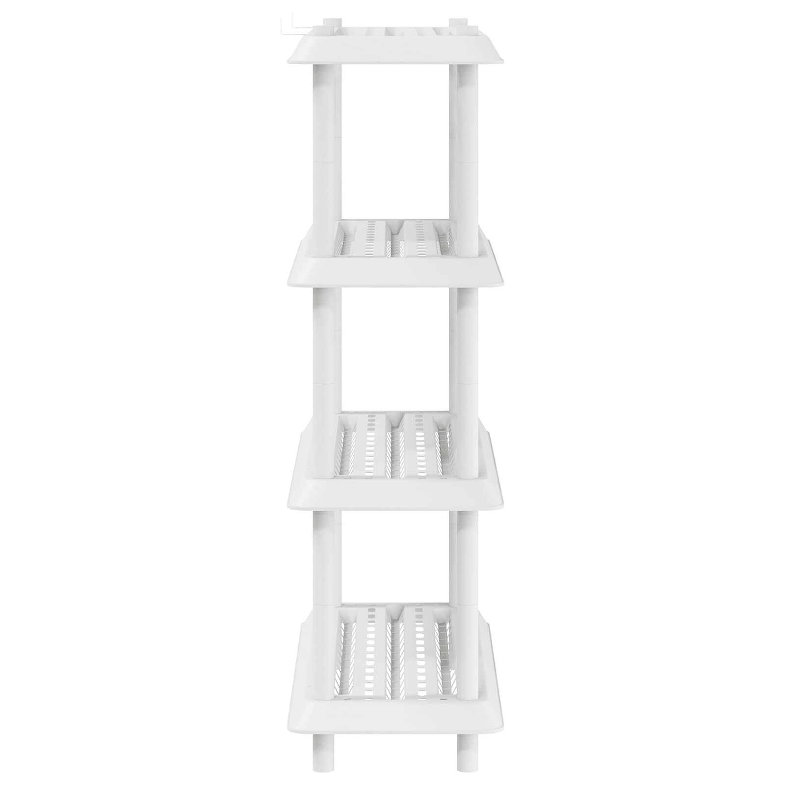 Plankenunit 4-laags 100 x 40 x 136,5 cm PP Wit is nu te koop bij PeponiXL, paradijselijk wonen!