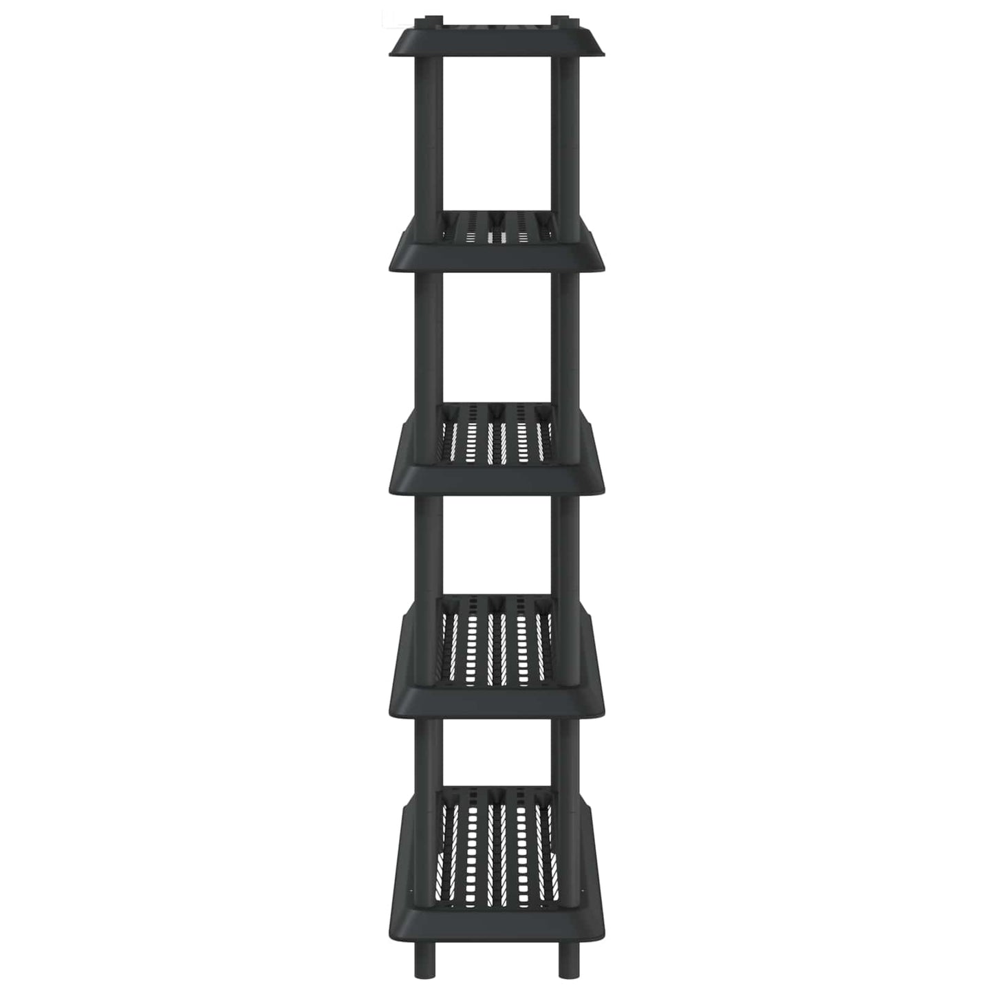 Plankenunit 5-laags 100 x 40 x 177 cm PP Antracietkleurig is nu te koop bij PeponiXL, paradijselijk wonen!