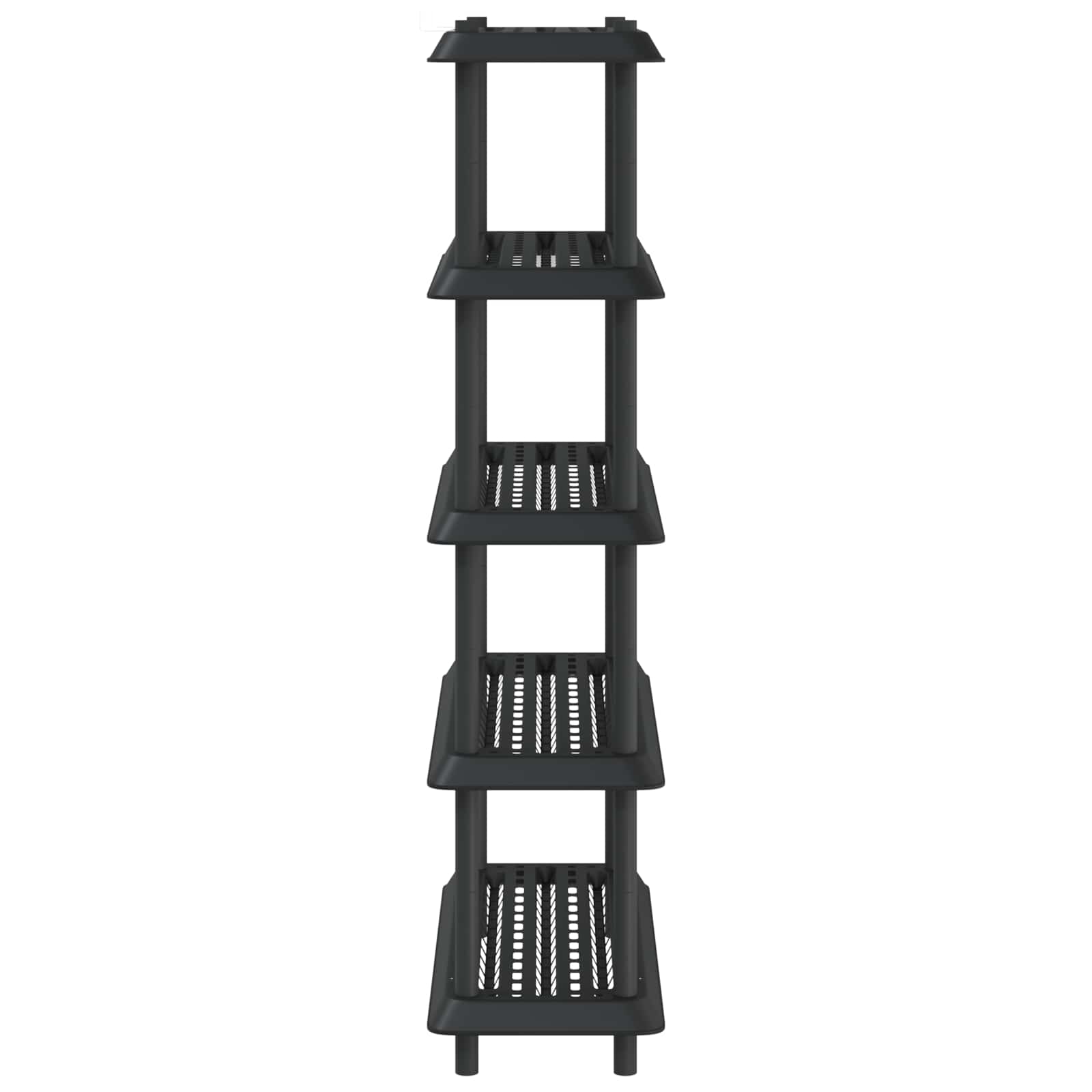 Plankenunit 5-laags 100 x 40 x 177 cm PP Antracietkleurig is nu te koop bij PeponiXL, paradijselijk wonen!