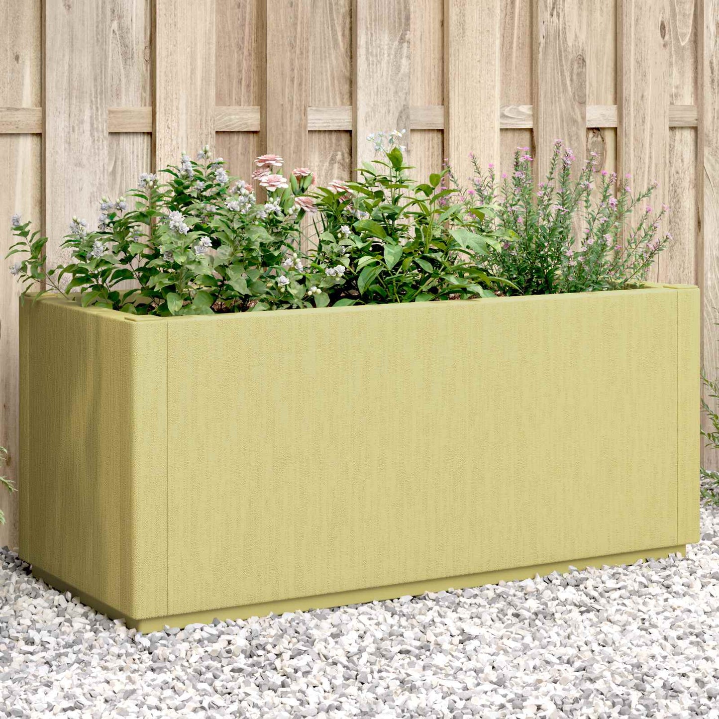Tuinbloembak Groen 80 x 36 x 35 cm PP is nu te koop bij PeponiXL, paradijselijk wonen!