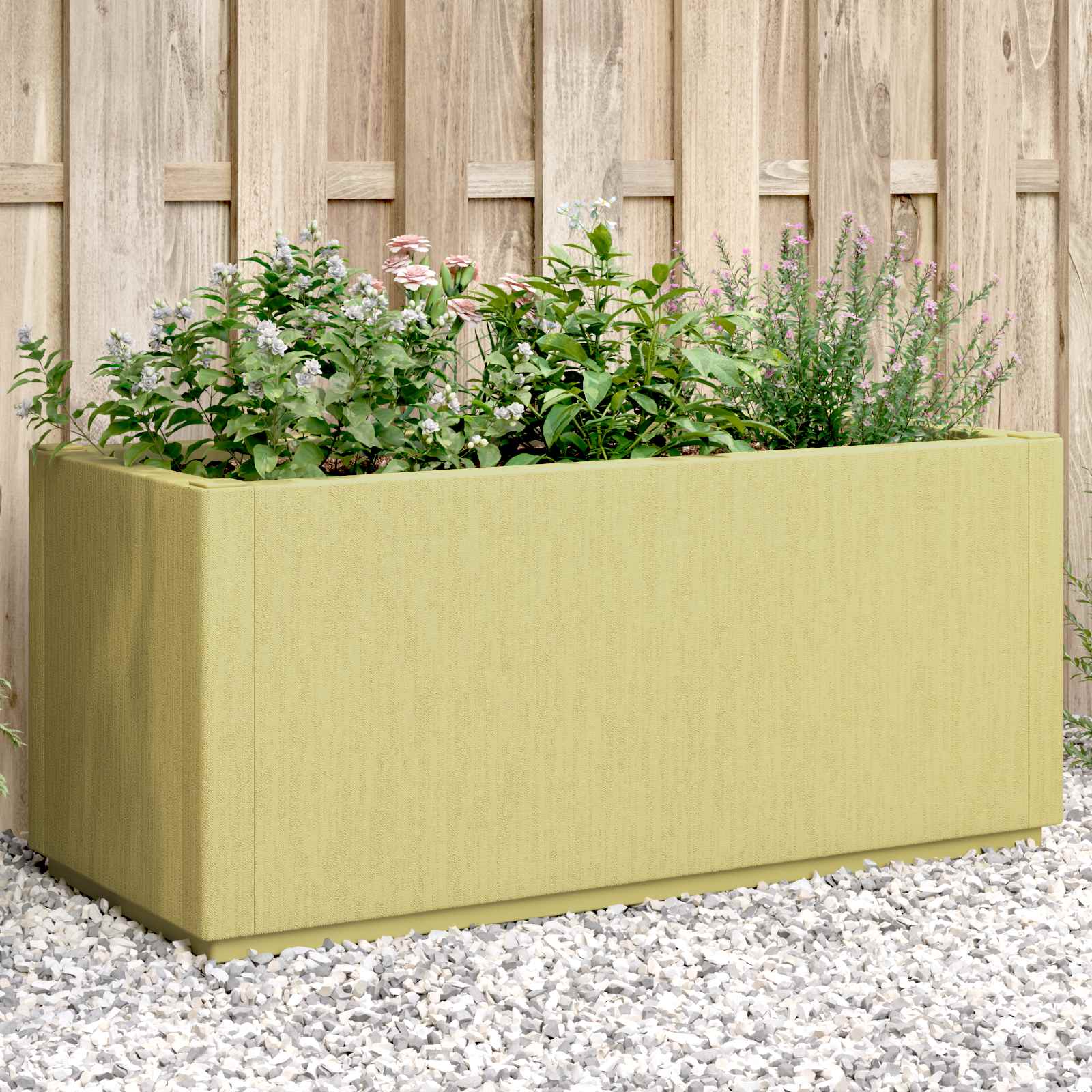 Tuinbloembak Groen 80 x 36 x 35 cm PP is nu te koop bij PeponiXL, paradijselijk wonen!