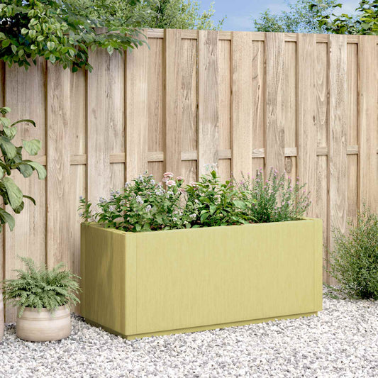 Tuinbloembak Groen 80 x 36 x 35 cm PP is nu te koop bij PeponiXL, paradijselijk wonen!