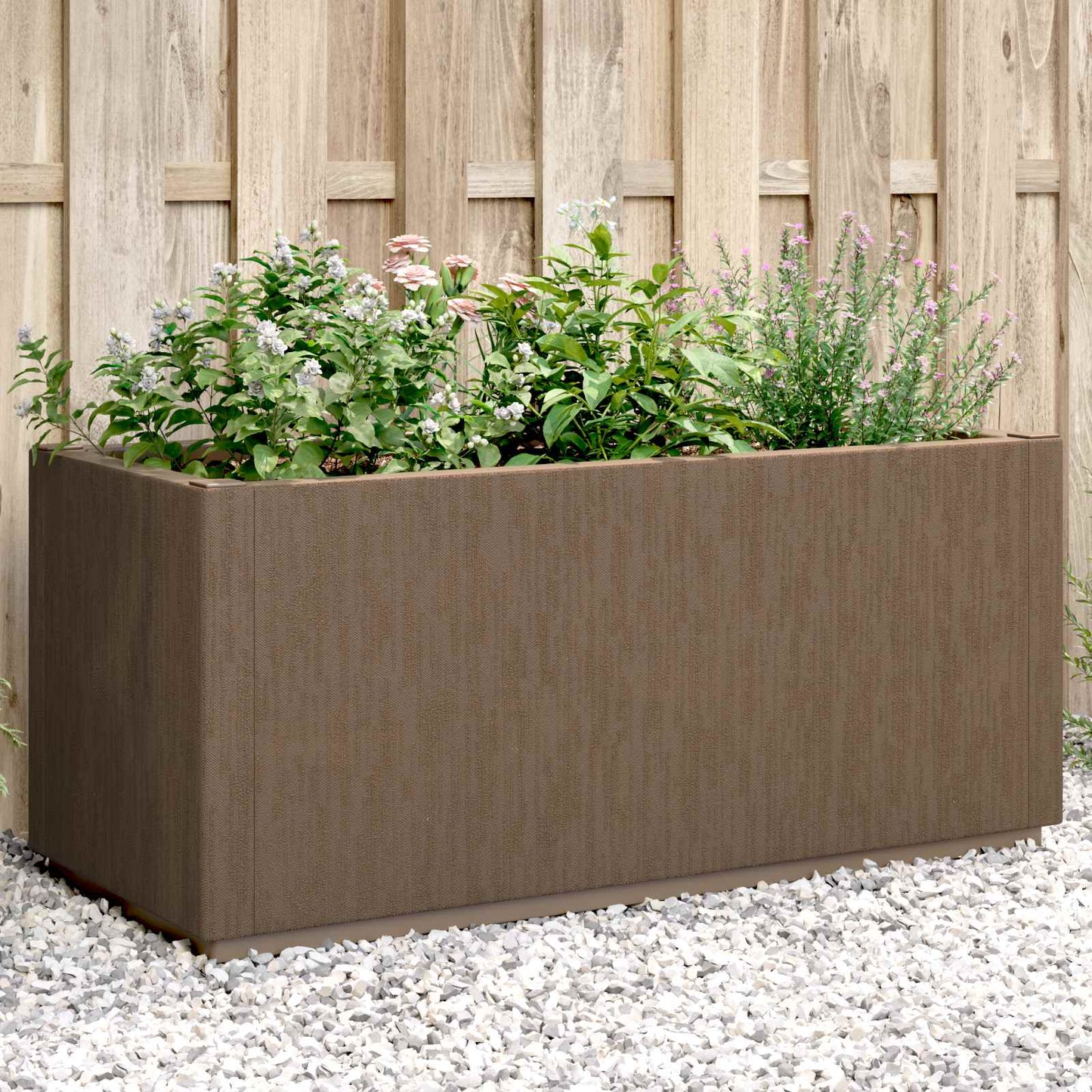 Tuinbloembak Bruin 80 x 36 x 35 cm PP is nu te koop bij PeponiXL, paradijselijk wonen!
