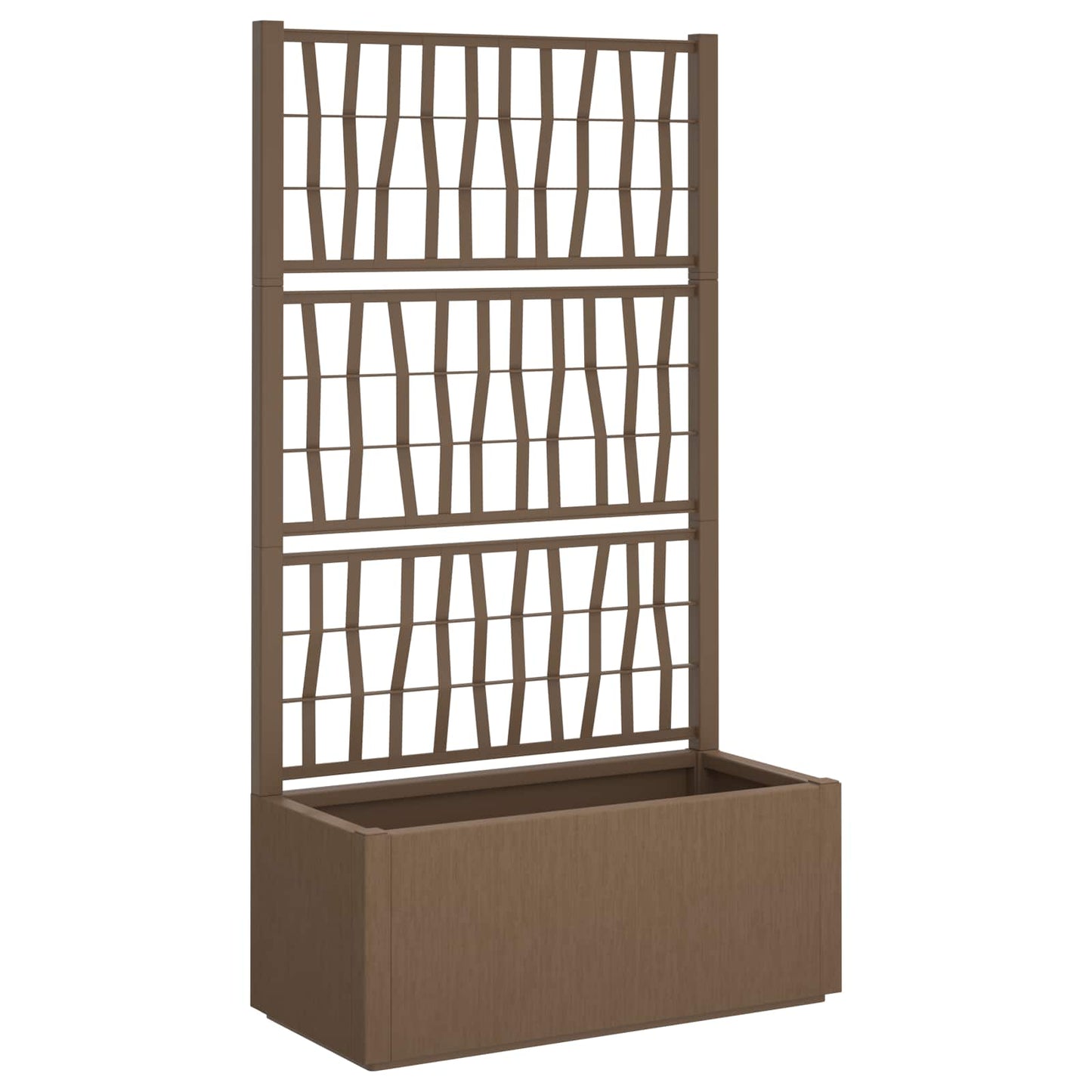 Tuindruppel met Trellis Bruin 80 x 36 x 140 cm PP is nu te koop bij PeponiXL, paradijselijk wonen!