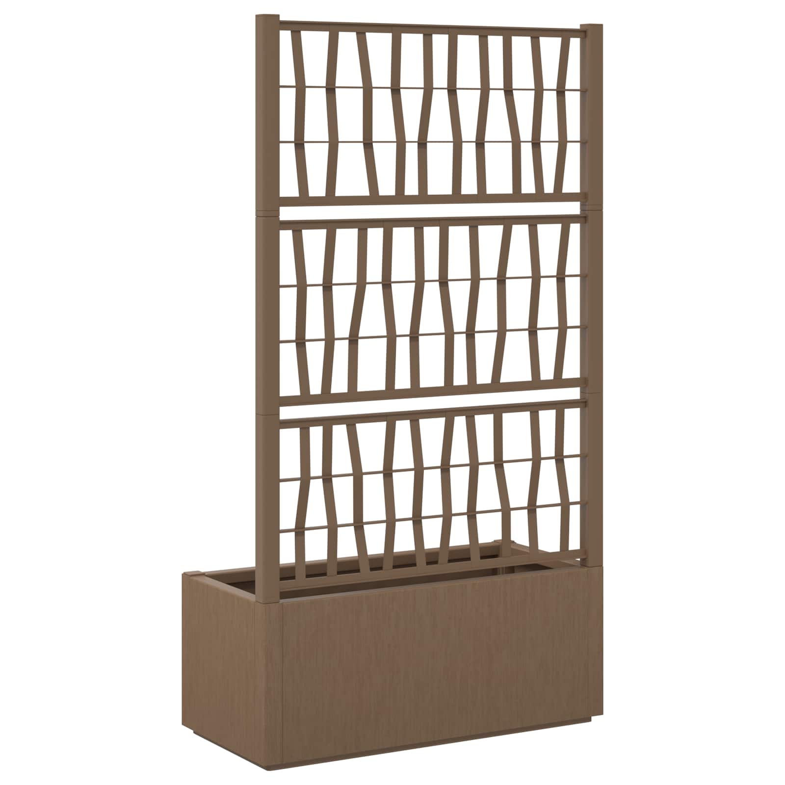 Tuindruppel met Trellis Bruin 80 x 36 x 140 cm PP is nu te koop bij PeponiXL, paradijselijk wonen!
