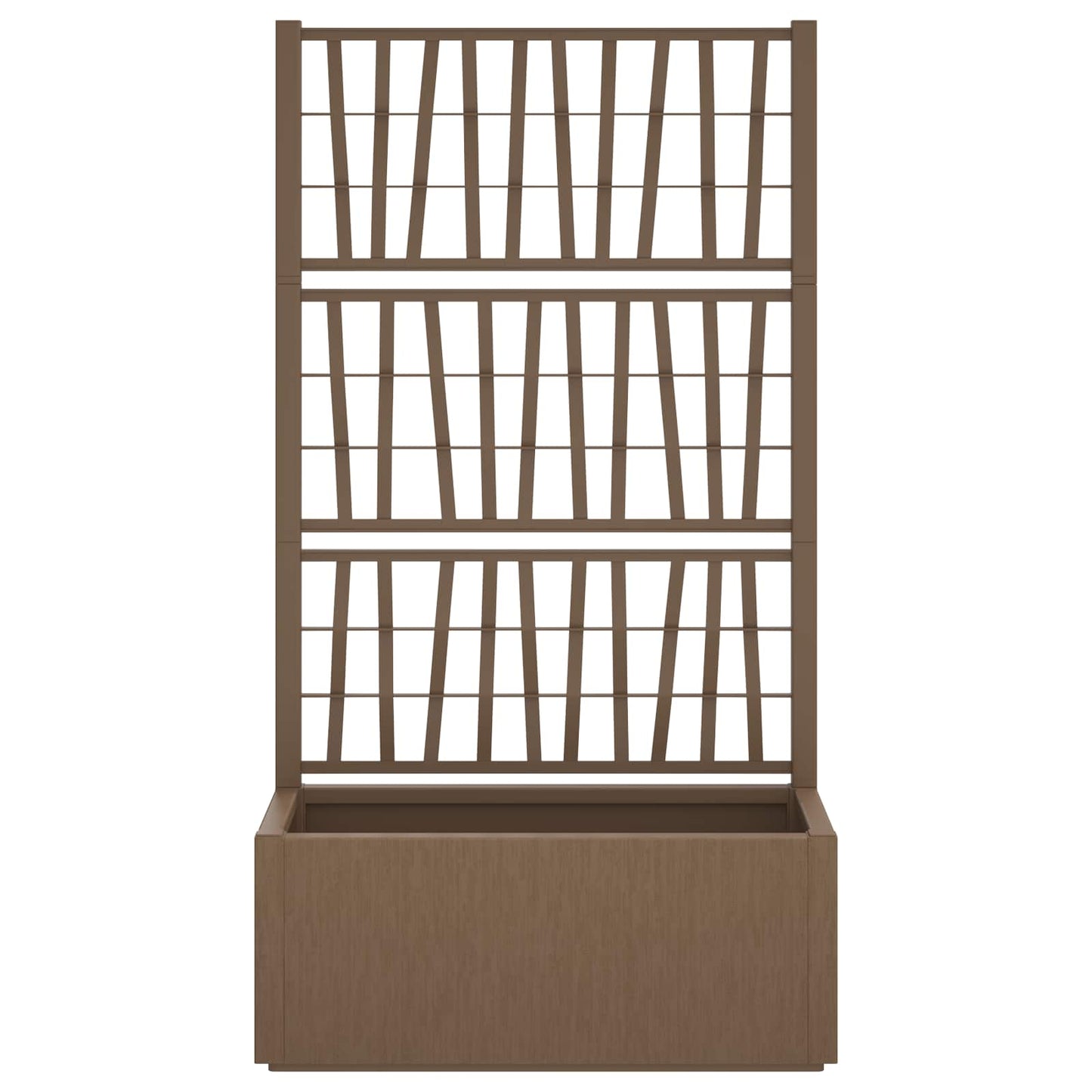 Tuindruppel met Trellis Bruin 80 x 36 x 140 cm PP is nu te koop bij PeponiXL, paradijselijk wonen!