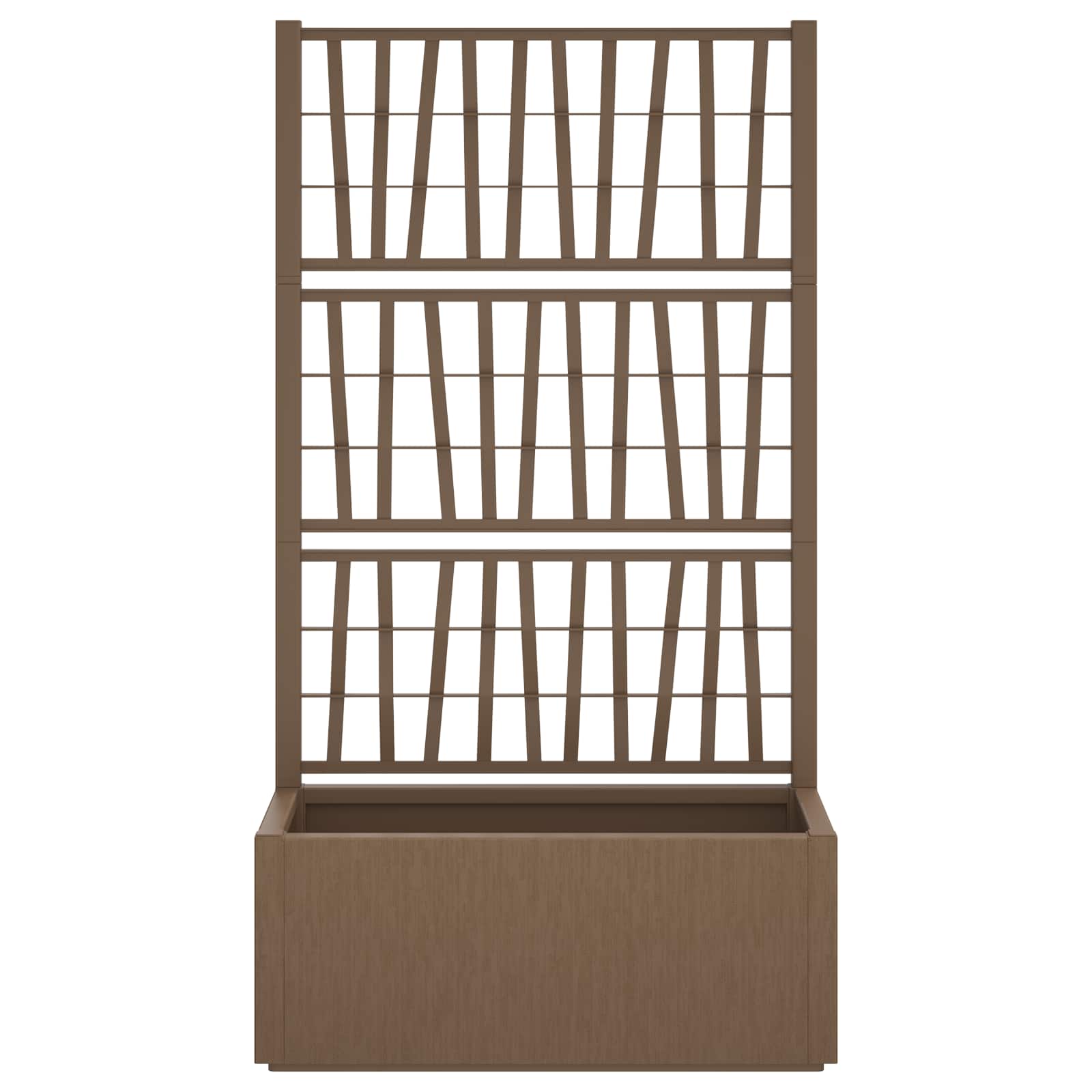 Tuindruppel met Trellis Bruin 80 x 36 x 140 cm PP is nu te koop bij PeponiXL, paradijselijk wonen!