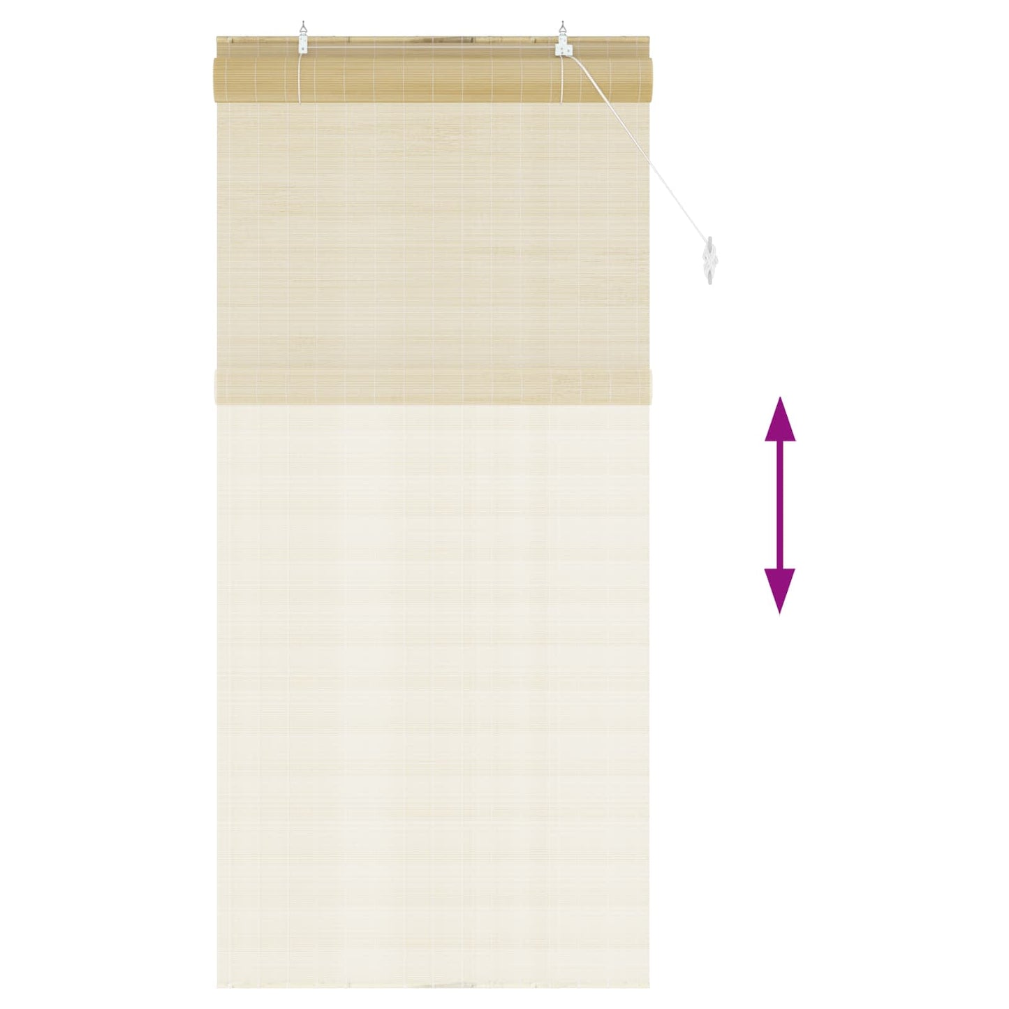 Rolgordijn Naturel 90 x 220 cm Bamboe is nu te koop bij PeponiXL, paradijselijk wonen!
