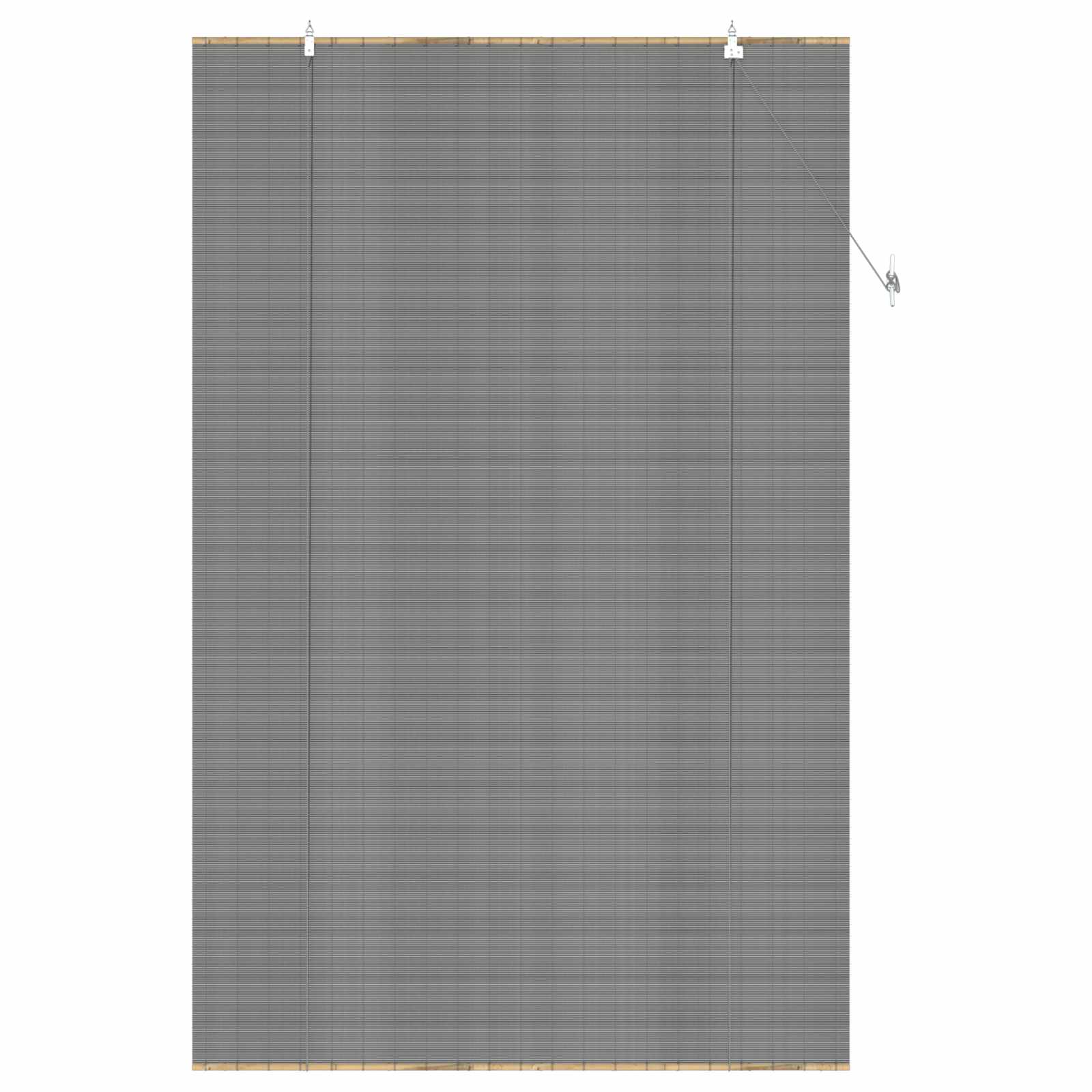 Rolgordijn Grijs 150 x 220 cm Bamboe is nu te koop bij PeponiXL, paradijselijk wonen!