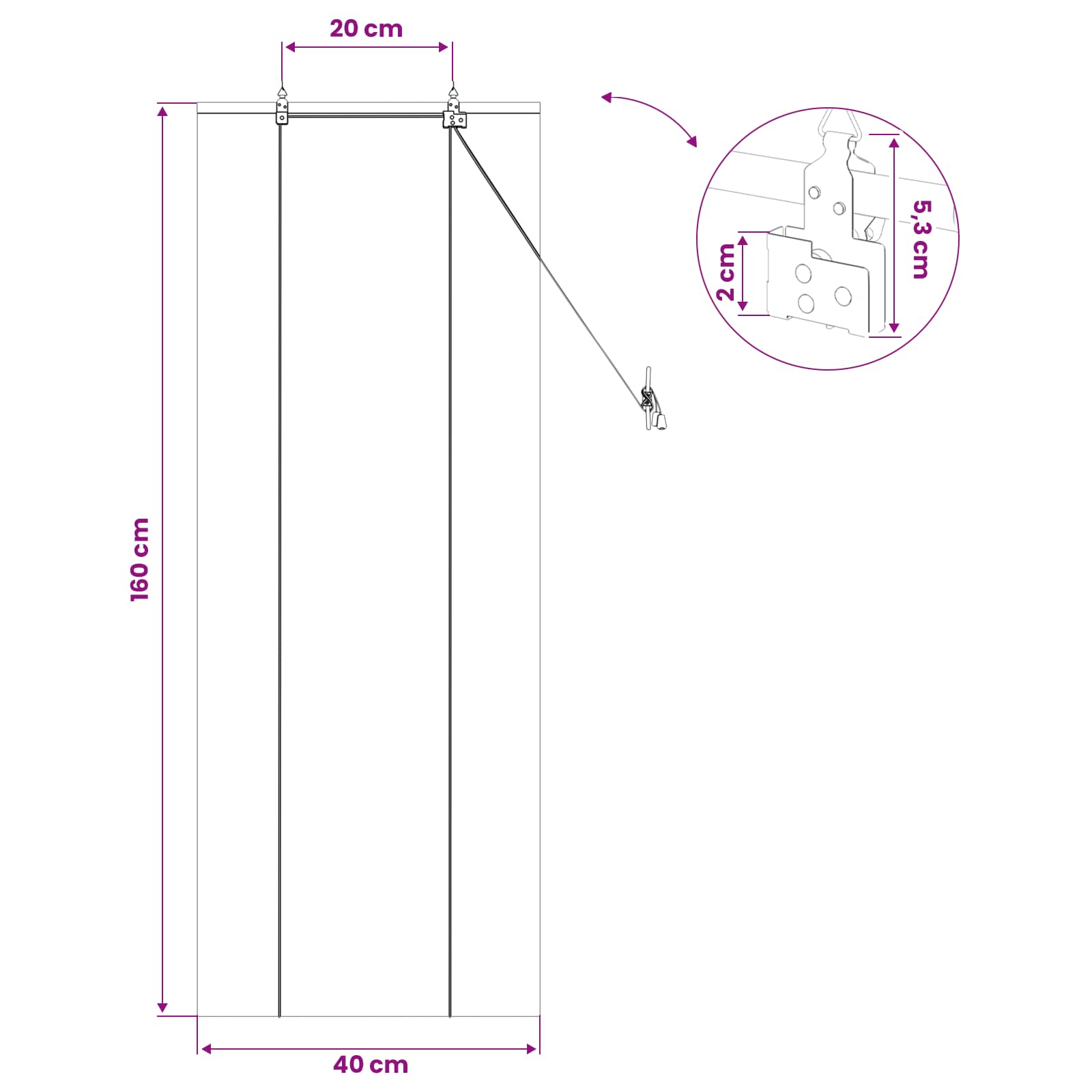 Rolgordijn Bruin 40 x 160 cm Bamboe is nu te koop bij PeponiXL, paradijselijk wonen!