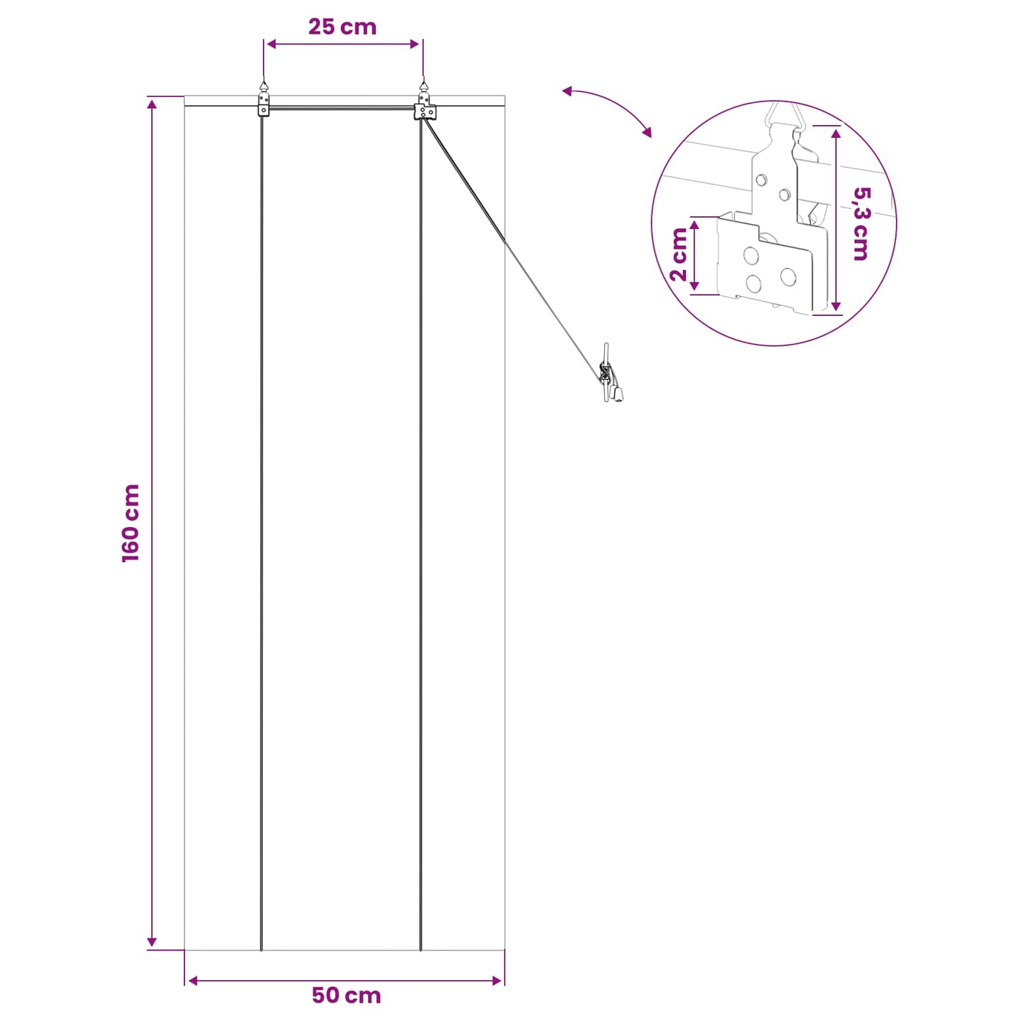 Rolgordijn Bruin 50 x 160 cm Bamboe is nu te koop bij PeponiXL, paradijselijk wonen!