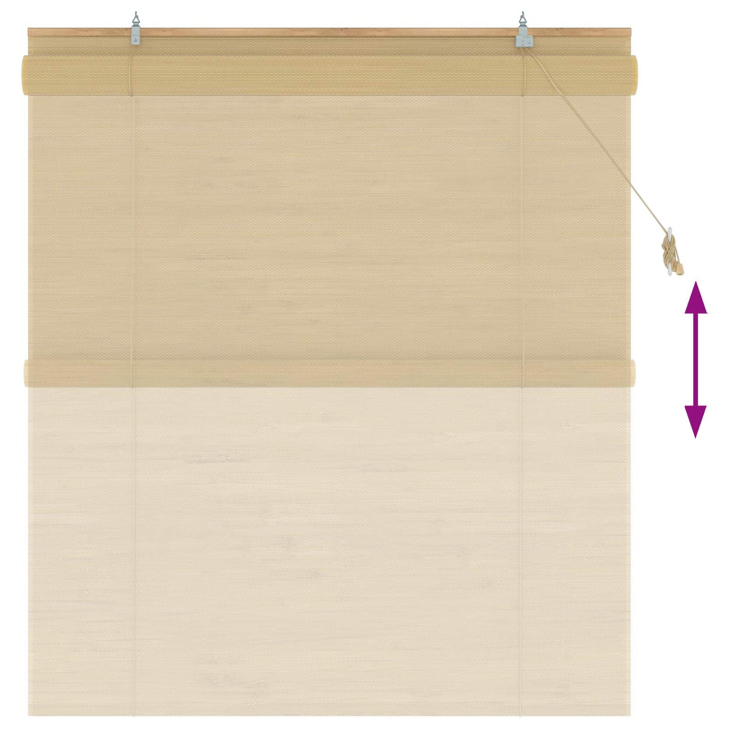 Rolgordijn Naturel 130 x 160 cm Bamboe is nu te koop bij PeponiXL, paradijselijk wonen!