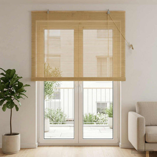 Rolgordijn Naturel 130 x 220 cm Bamboe is nu te koop bij PeponiXL, paradijselijk wonen!