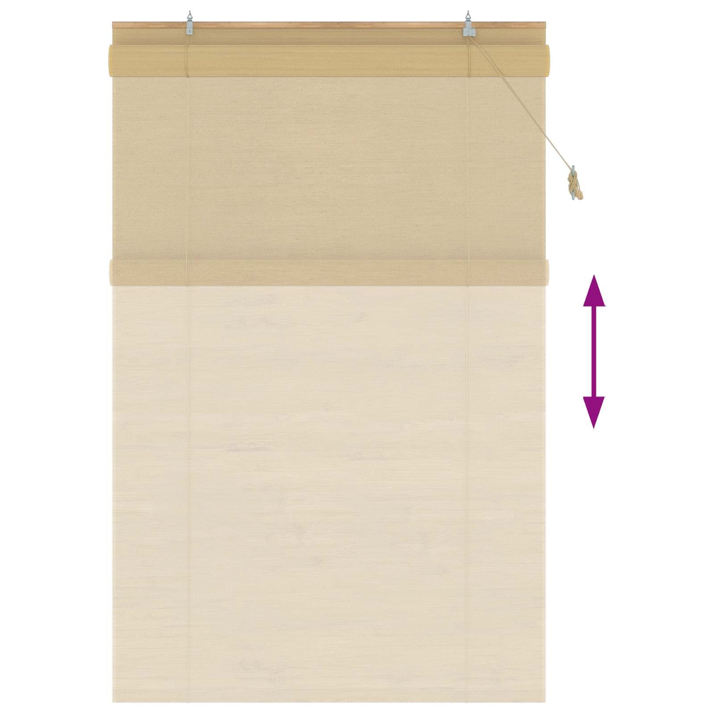 Rolgordijn Naturel 140 x 220 cm Bamboe is nu te koop bij PeponiXL, paradijselijk wonen!