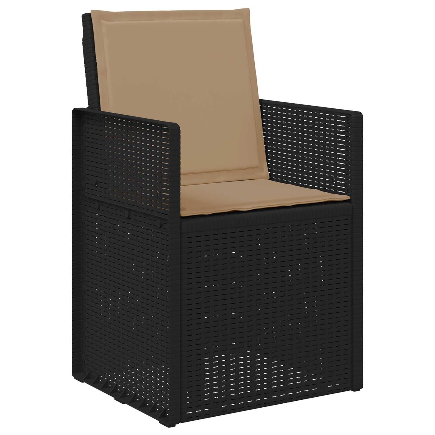 Tuin eettafelset met kussen 5 pcs Antracietkleurig en taupe PP is nu te koop bij PeponiXL, paradijselijk wonen!