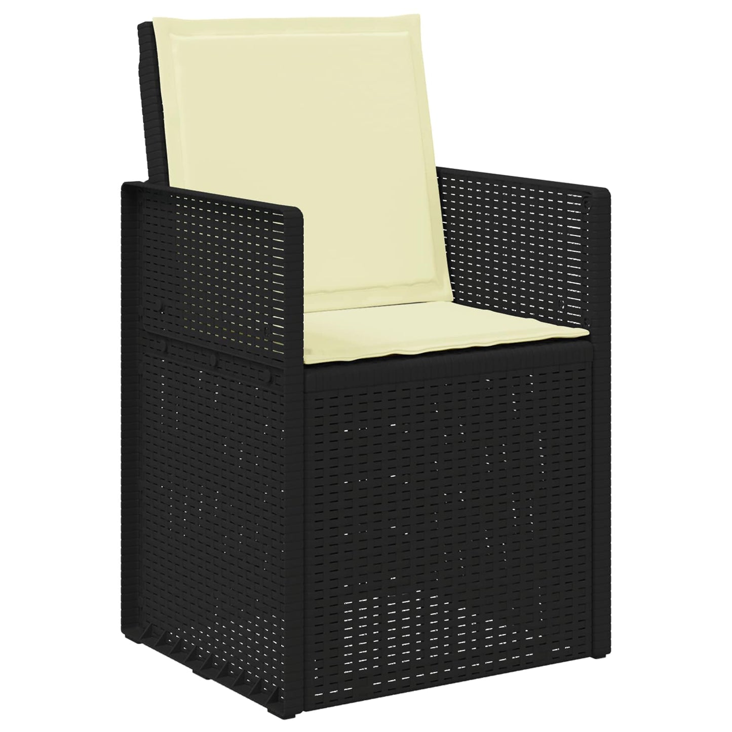 Tuin eettafelset met kussen 9 pcs Antraciet- en crèmekleurig PP is nu te koop bij PeponiXL, paradijselijk wonen!