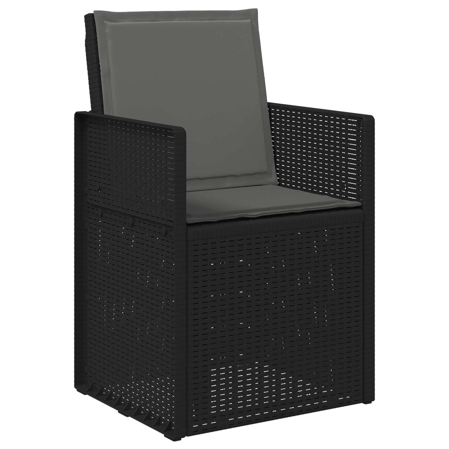 Tuin eettafelset met kussen 9 pcs Antracietkleurig PP is nu te koop bij PeponiXL, paradijselijk wonen!