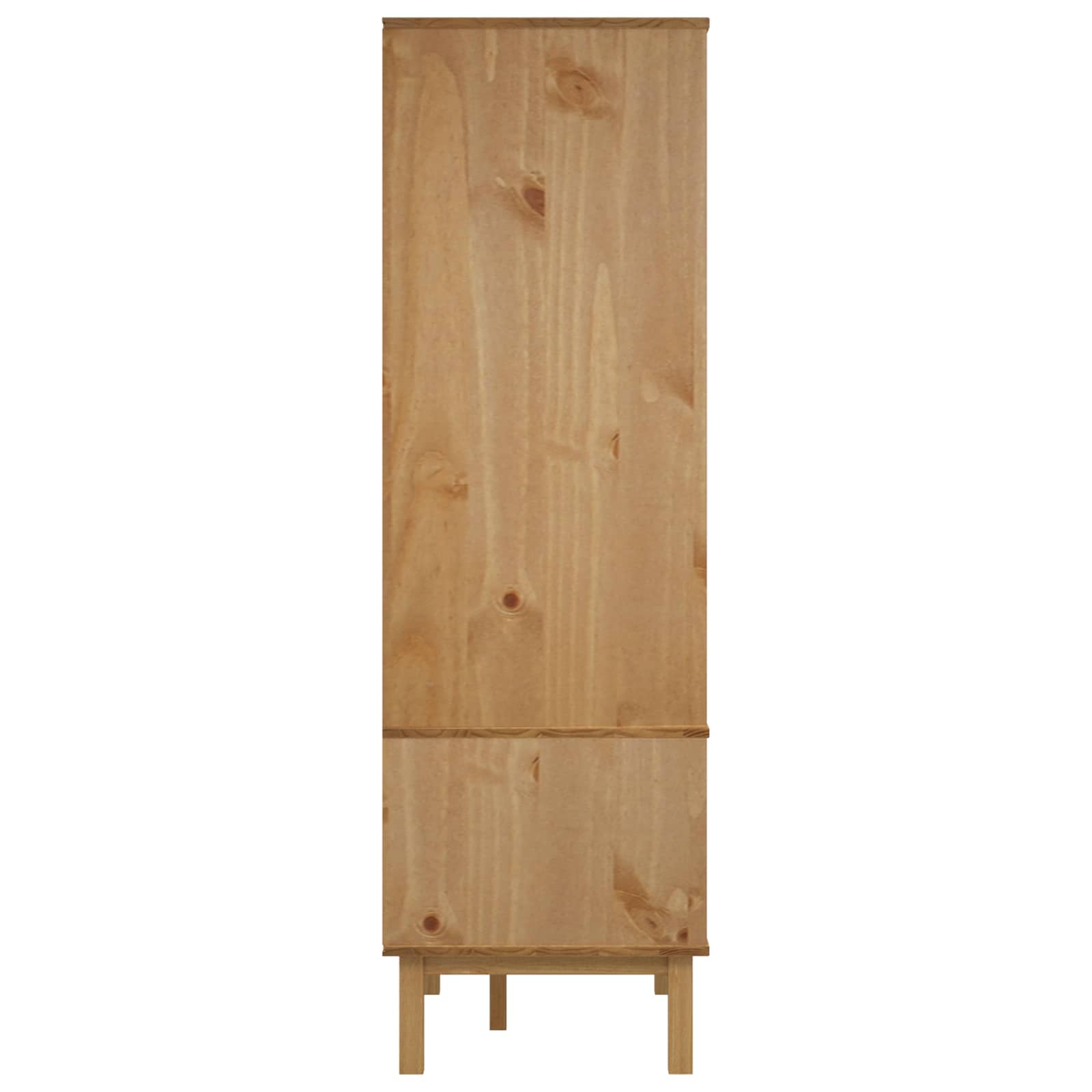 Kledingkast OTTA Zwart 76,5 x 53 x 172 cm Massief grenenhout is nu te koop bij PeponiXL, paradijselijk wonen!